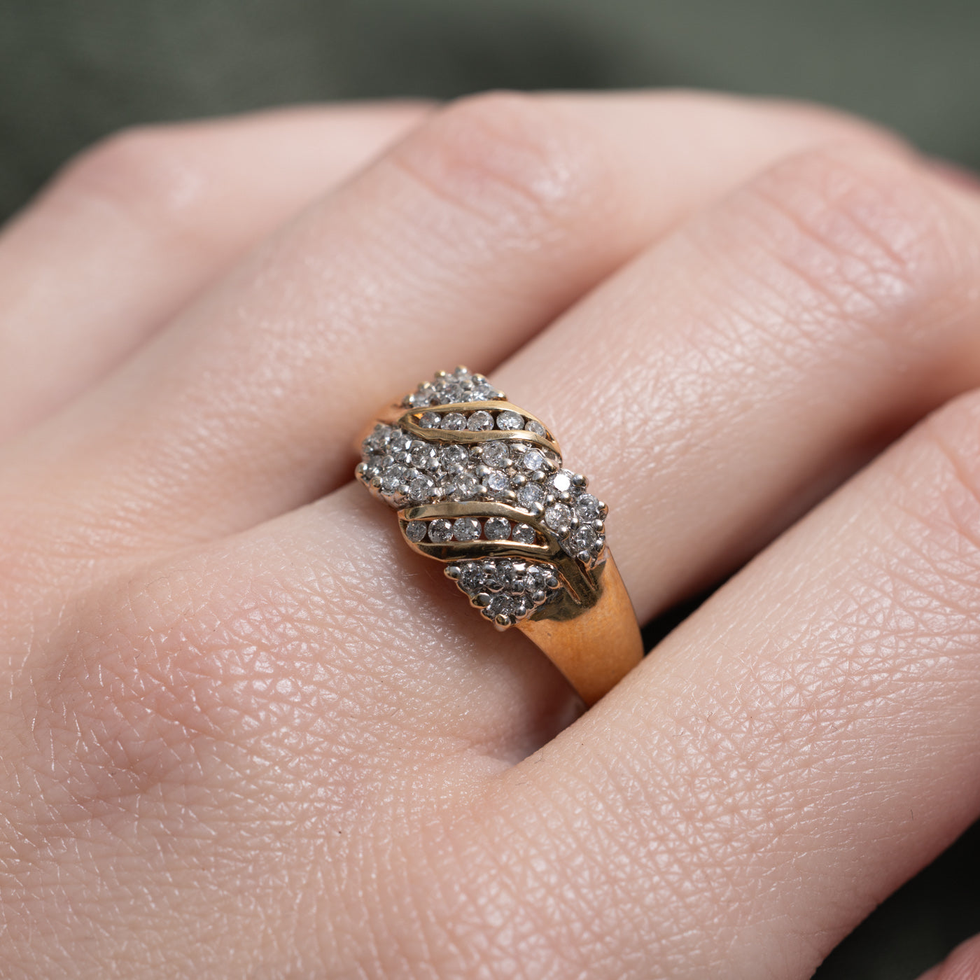 Diamond Waterfall Ring | 0.30ctw | SZ 8.25