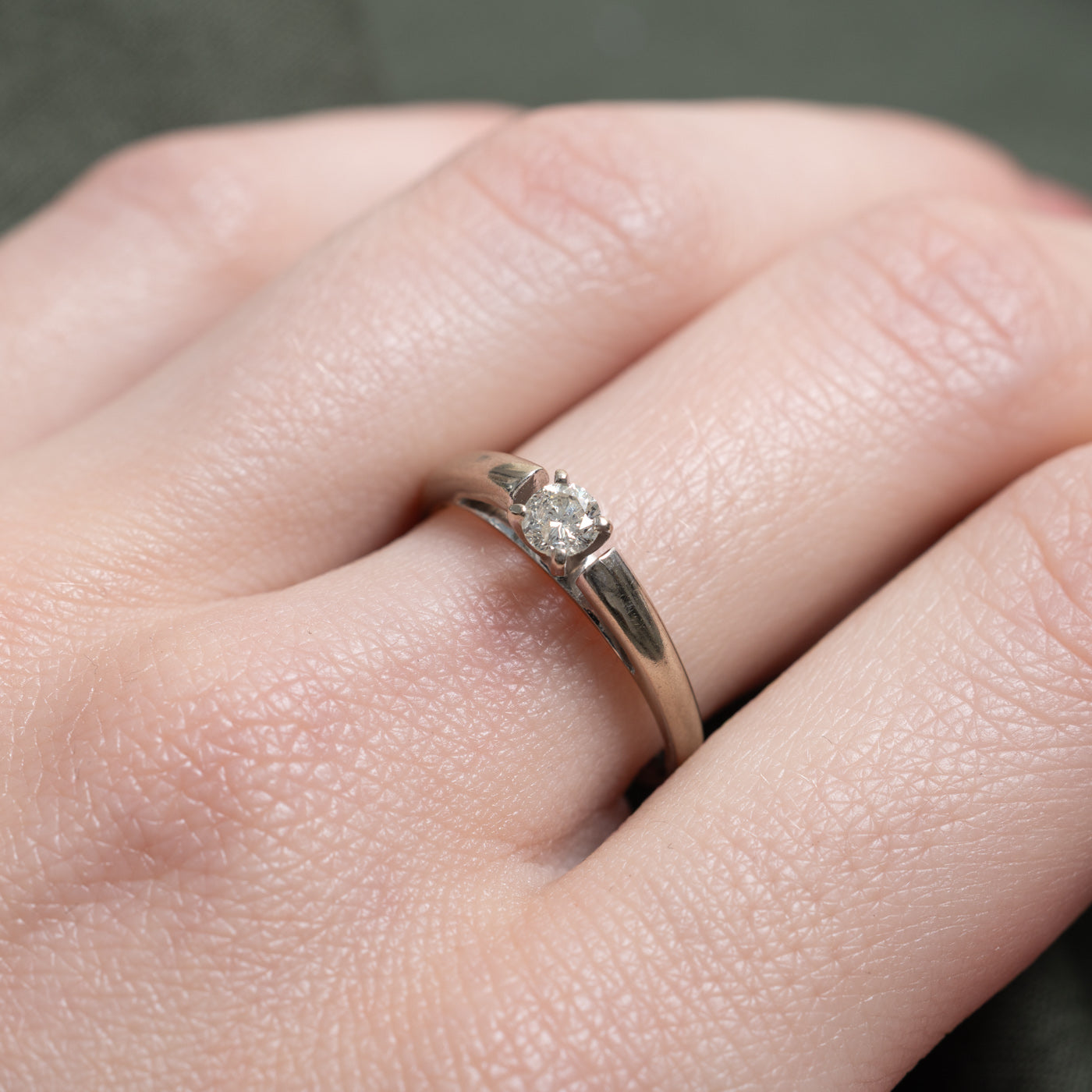 Solitaire Diamond Ring | 0.21ct | SZ 6.75