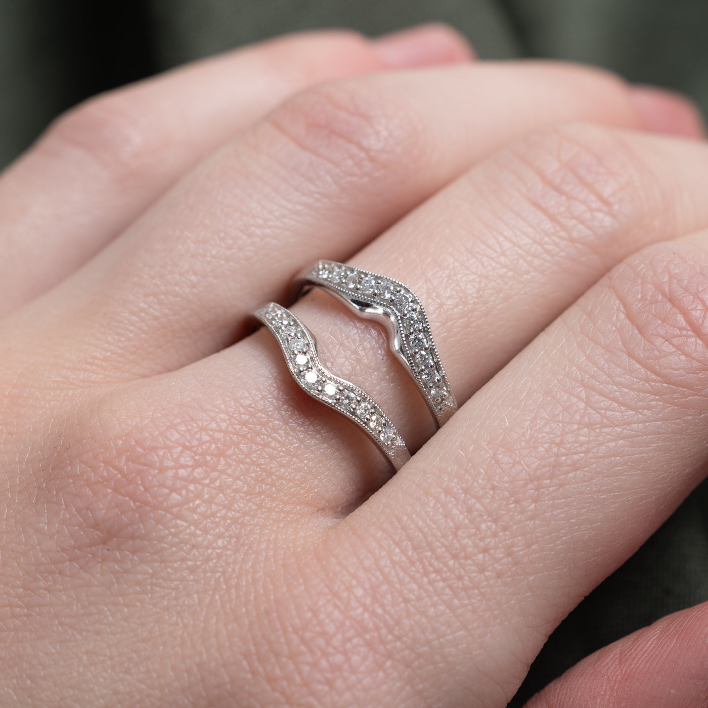 Pave Set Diamond Ring Guard | 0.26ctw | SZ 7.5