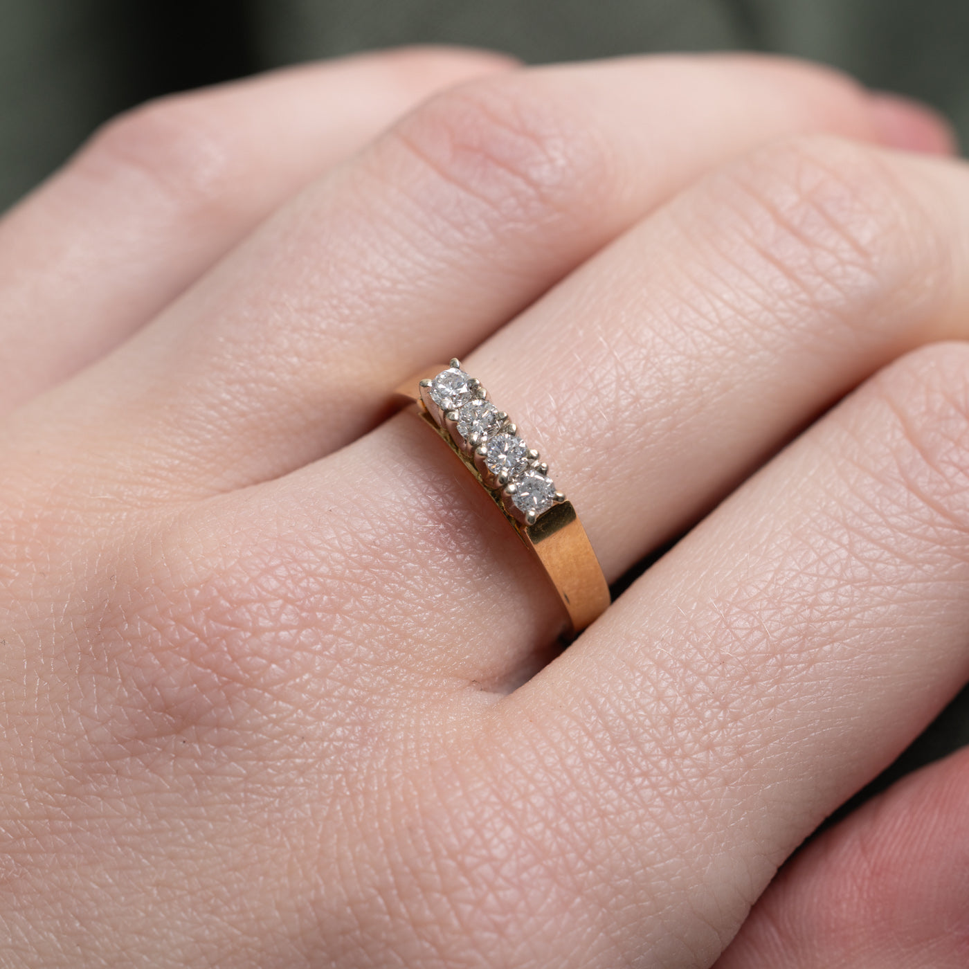 Four Stone Diamond Band | 0.28ctw | SZ 6.5