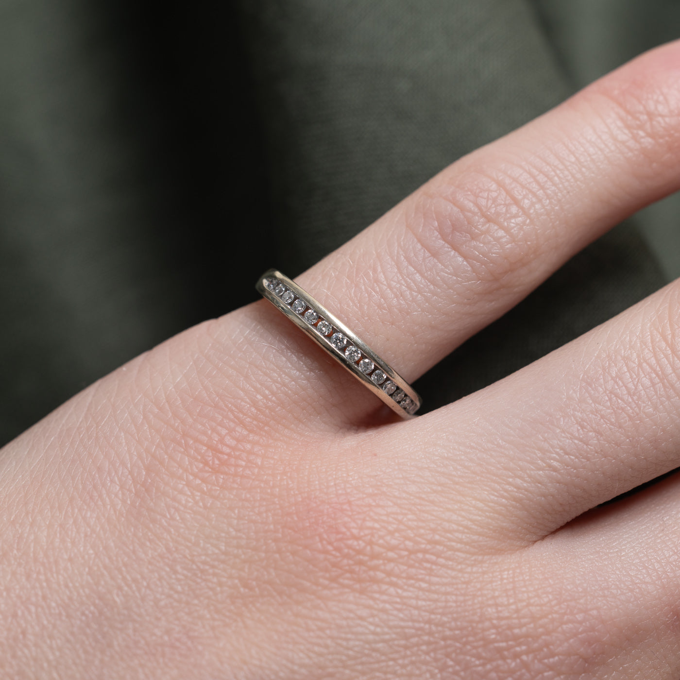 Channel Set Semi Eternity Diamond Band | 0.12ctw | SZ 4.5