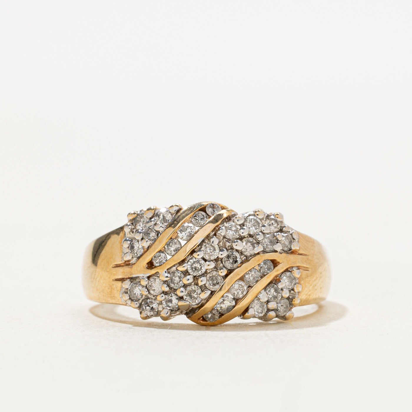 Diamond Waterfall Ring | 0.30ctw | SZ 8.25