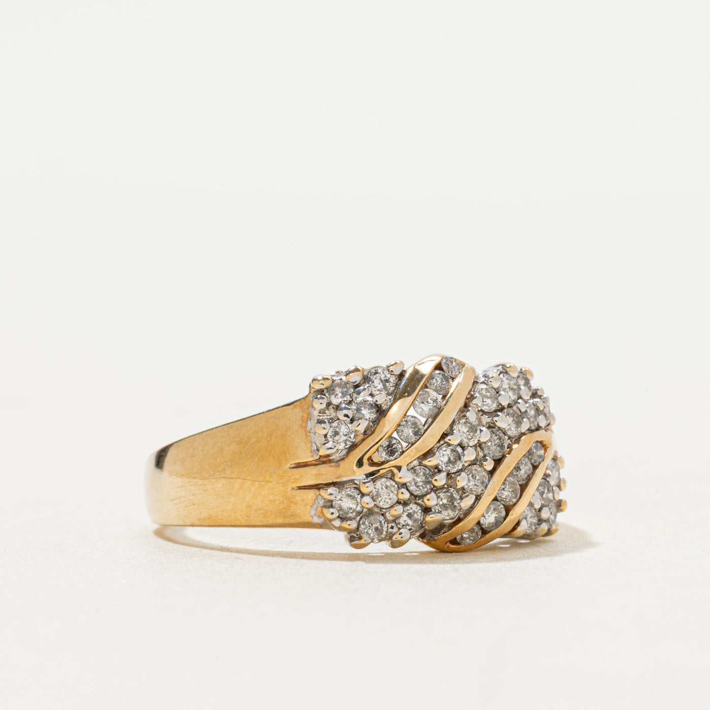 Diamond Waterfall Ring | 0.30ctw | SZ 8.25