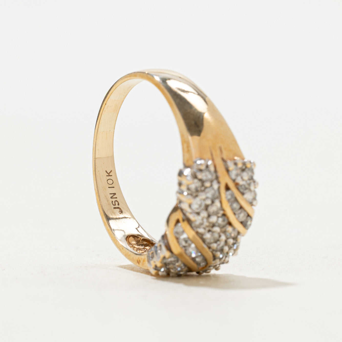 Diamond Waterfall Ring | 0.30ctw | SZ 8.25
