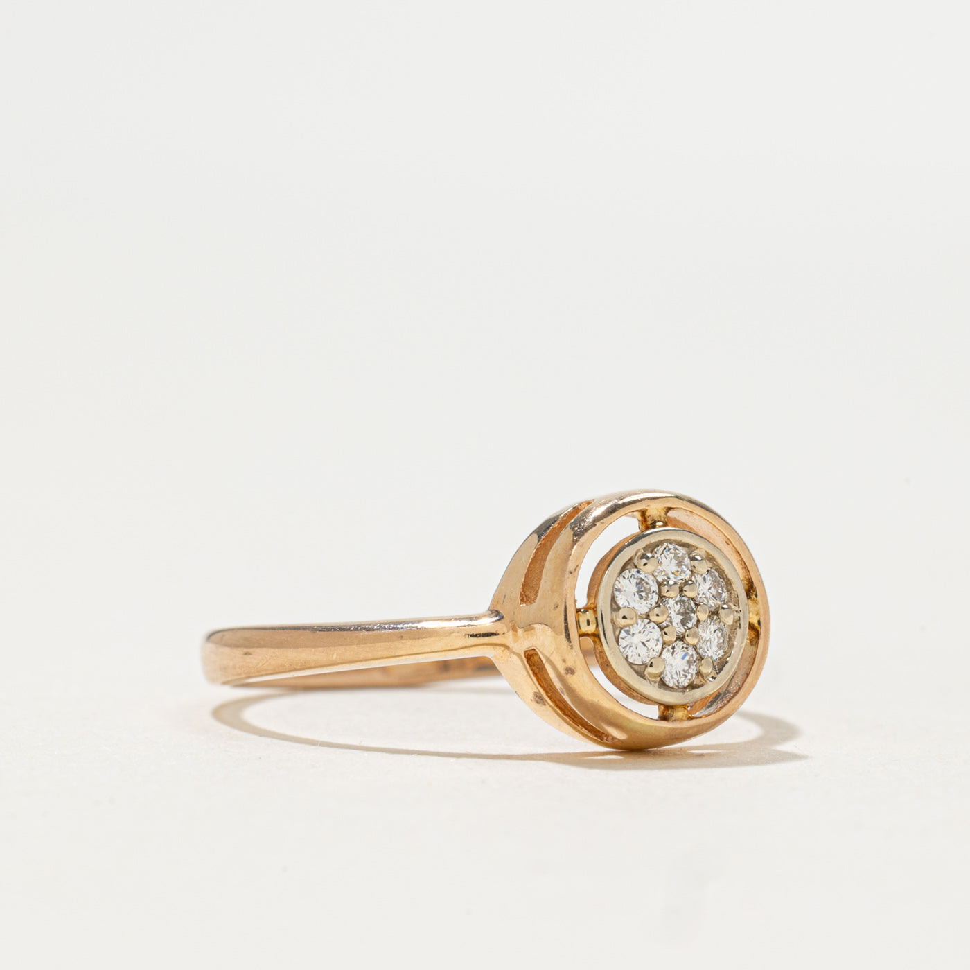 Diamond Round Cluster Ring | 0.07ctw | SZ 6.75