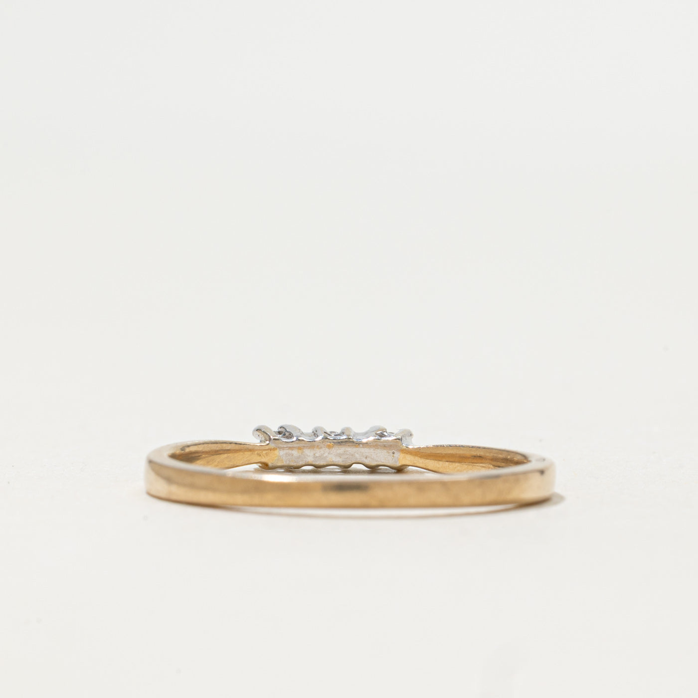 Three Stone Diamond Ring | 0.02ctw | SZ 6.25