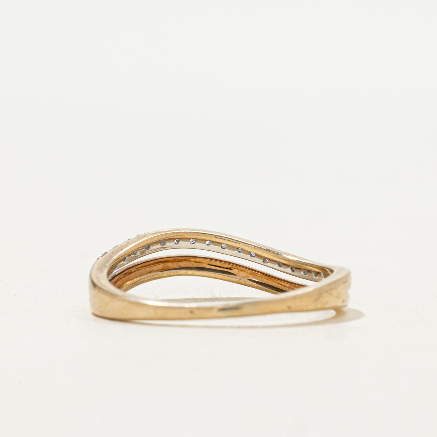 Semi Eternity Diamond Wave Band | 0.17ctw | SZ 7.75