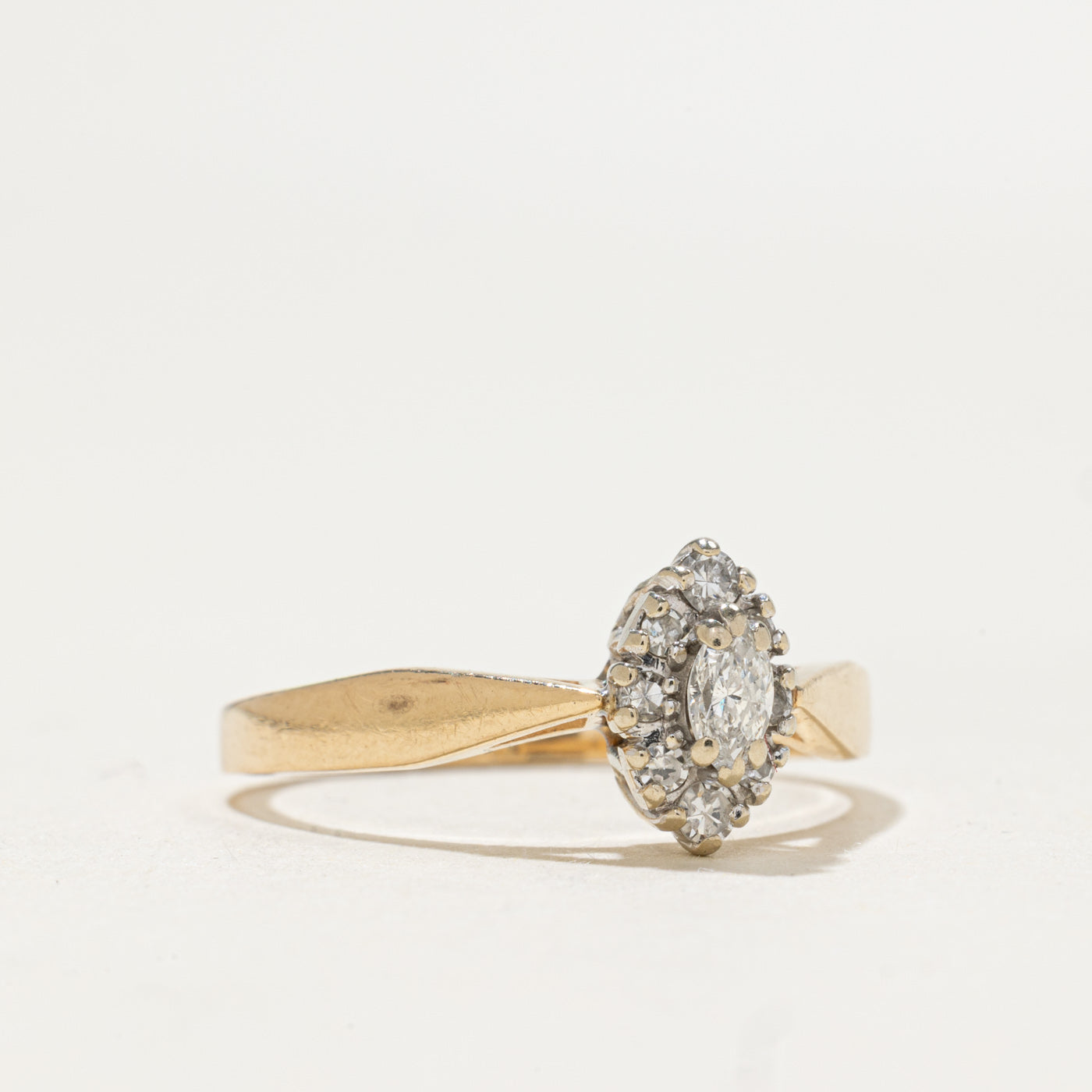 Marquise Cut Diamond Halo Ring | 0.21ctw | SZ 7.0