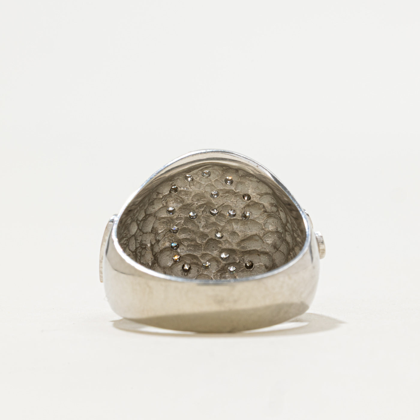 Diamond "B" Initial Signet Ring | 0.10ctw | SZ 8.0