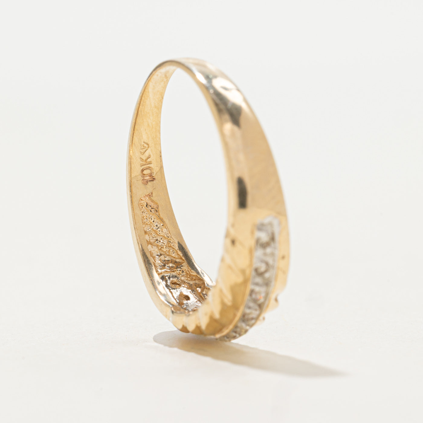 Semi Eternity Diamond Croissant Band | 0.055ctw | SZ 7.0