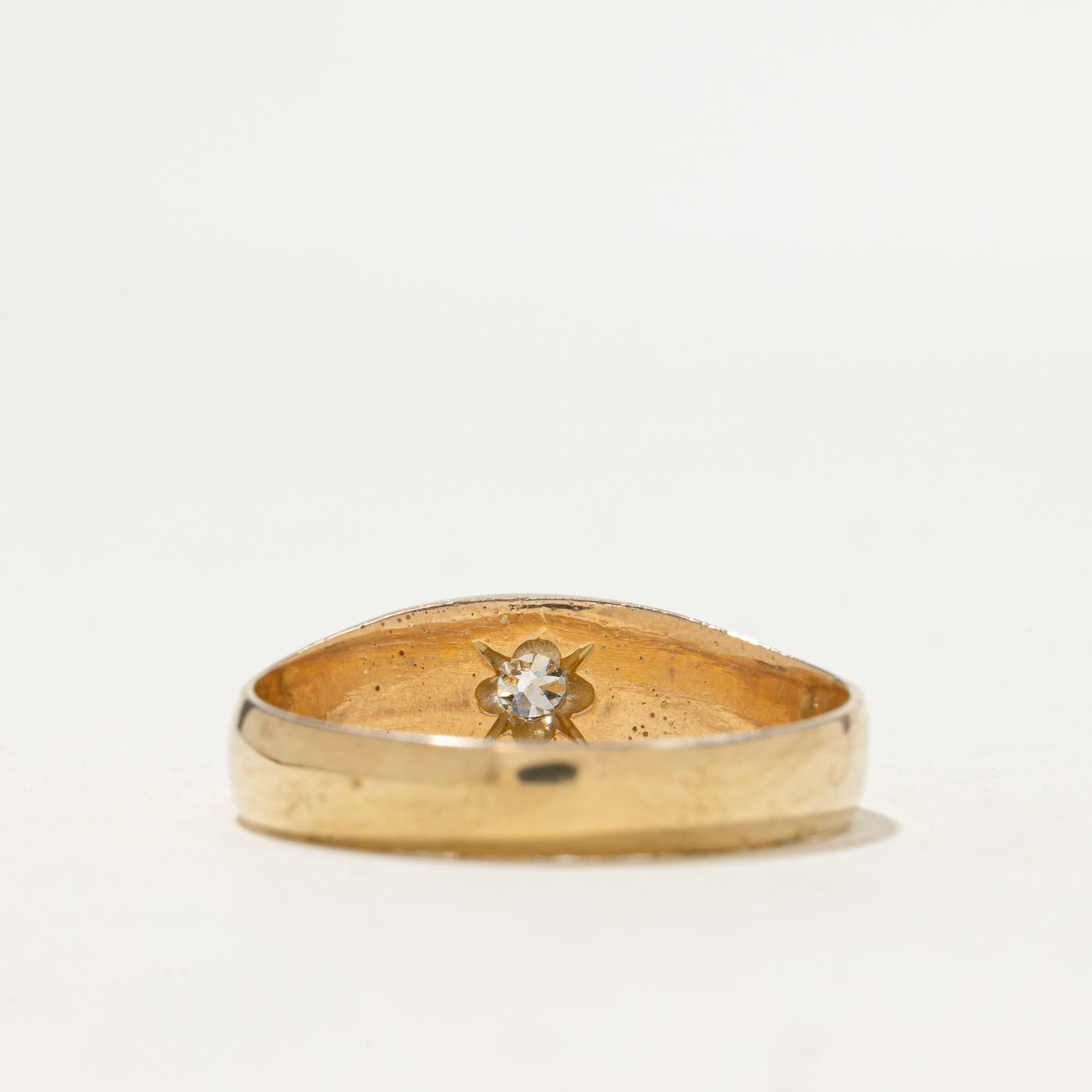 Old Mine Cut Diamond Dome Ring | 0.19ct | SZ 11.25