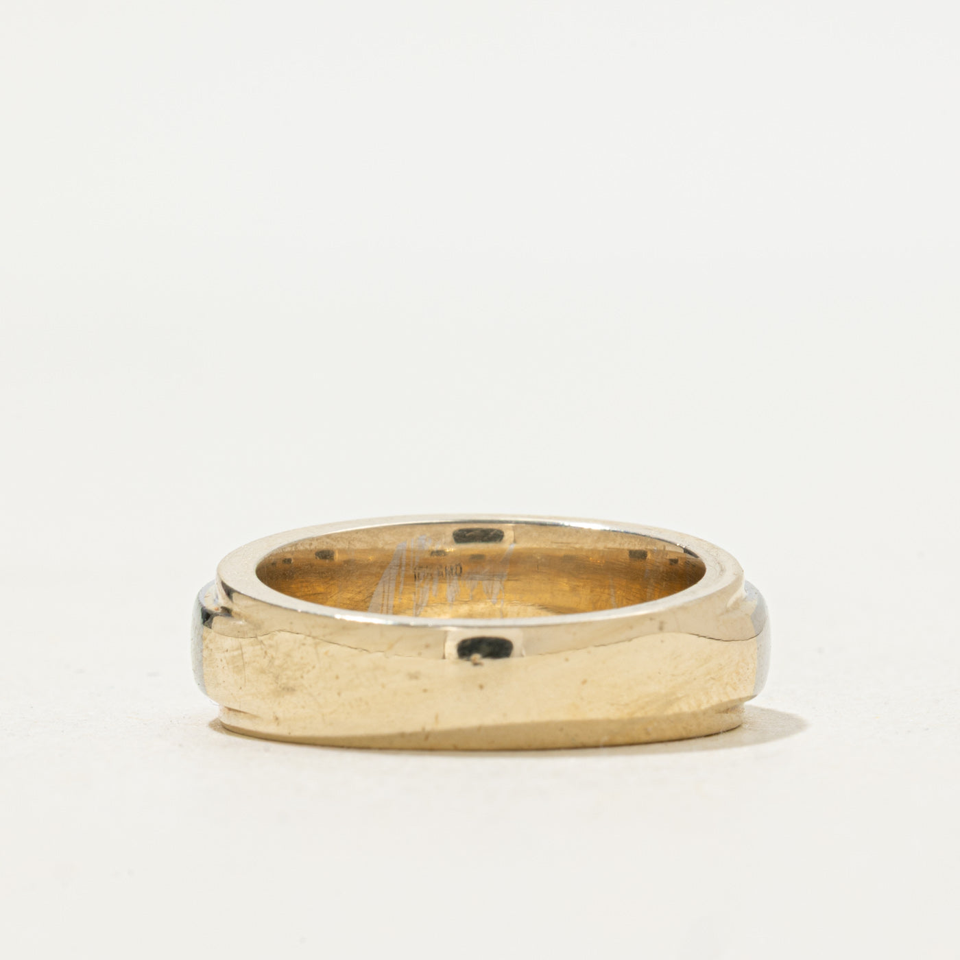 Two Tone Tension Set Diamond Band | 0.27ct | SZ 6.5