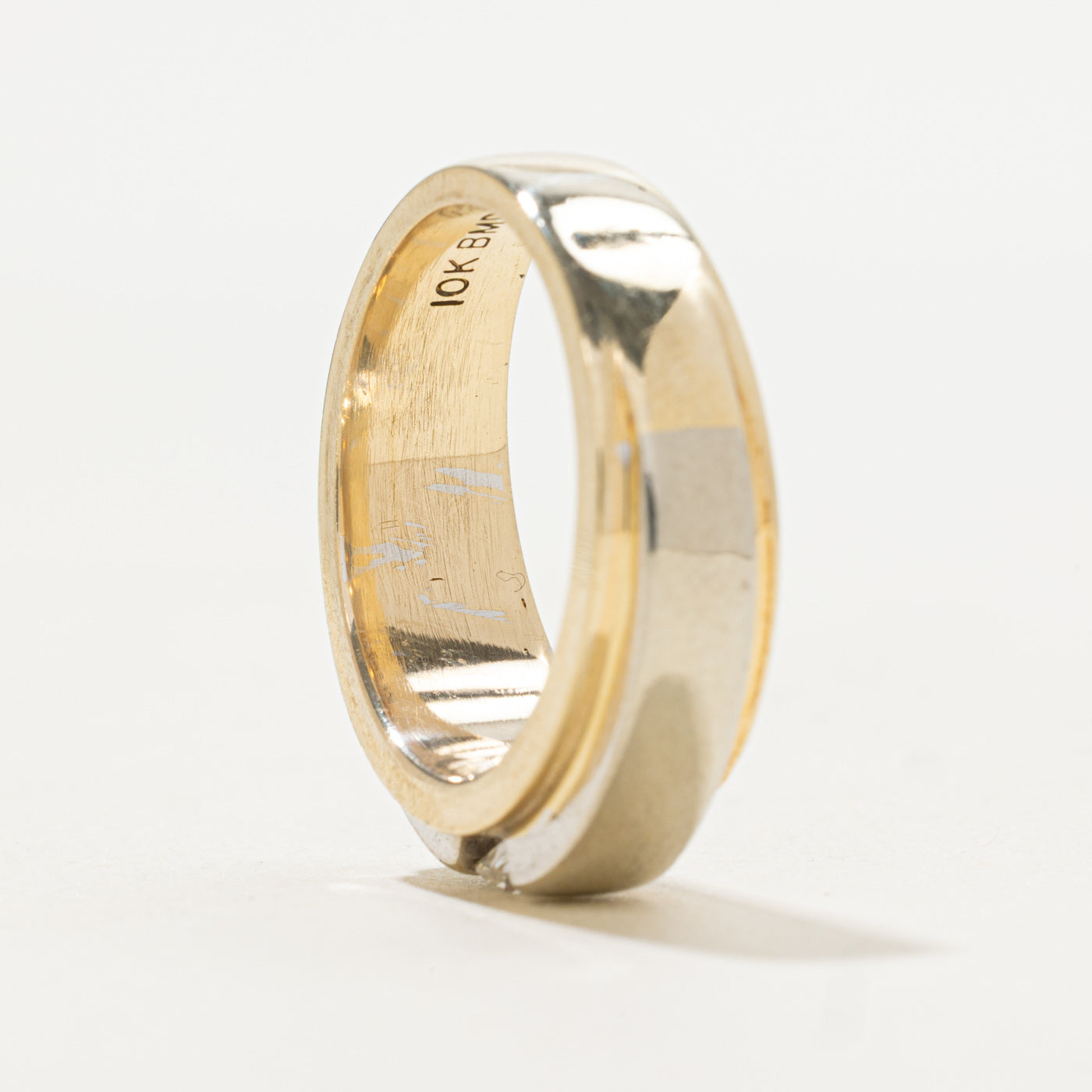 Two Tone Tension Set Diamond Band | 0.27ct | SZ 6.5