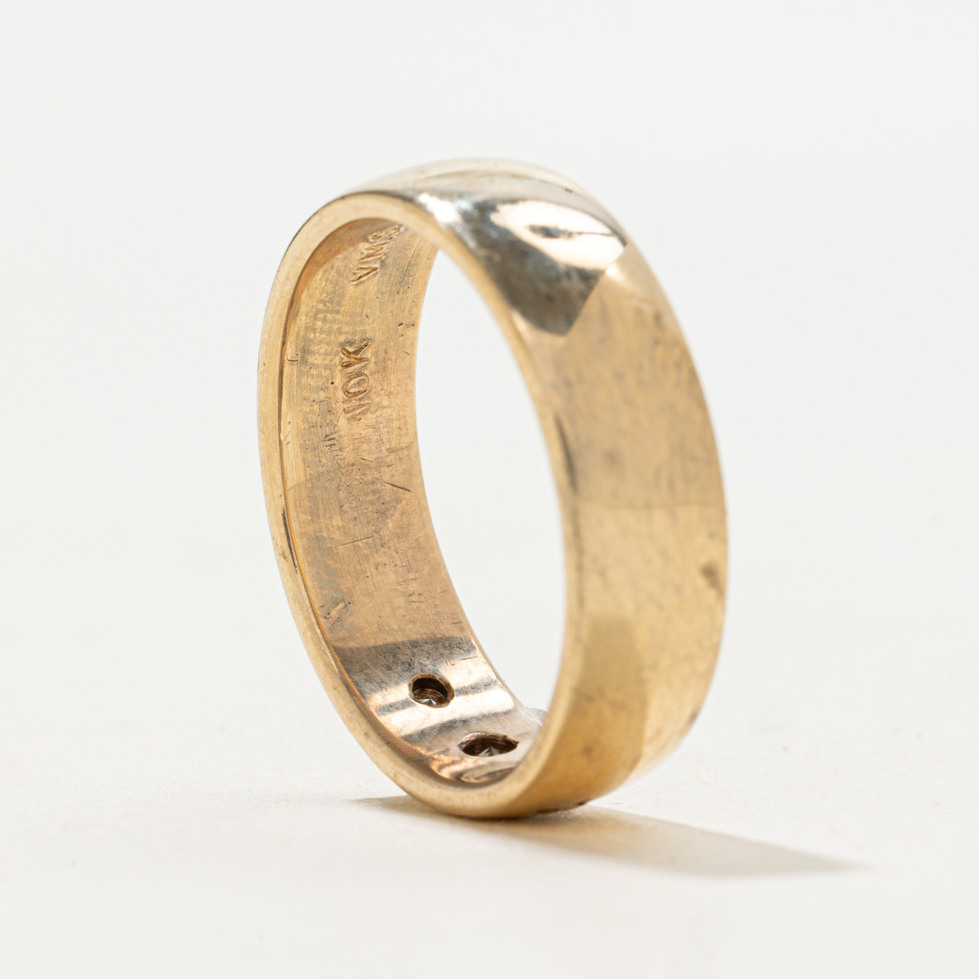 Bague sertie de trois diamants en forme d'étoile | 0,12 ct au total | Taille 7,0