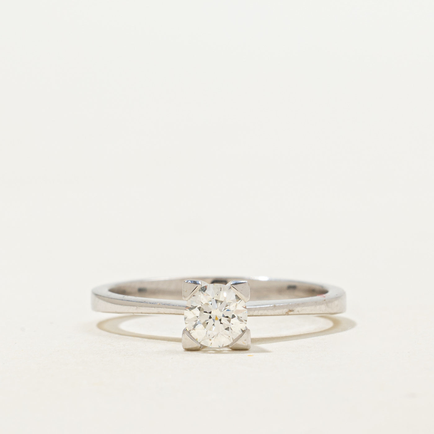 18K White Gold Solitaire Diamond Ring | 0.35ct | SZ 6.0