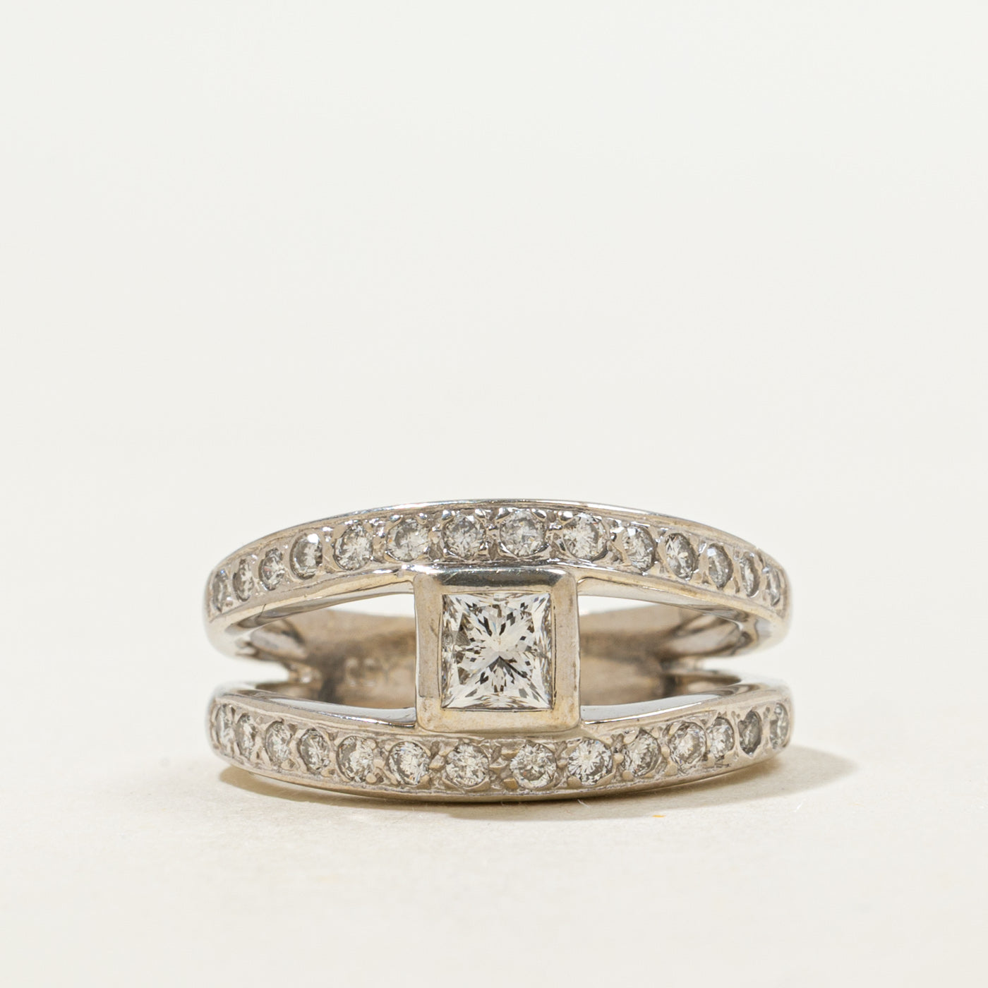 14K Diamond Geometric Ring | 0.77ctw | SZ 6.0