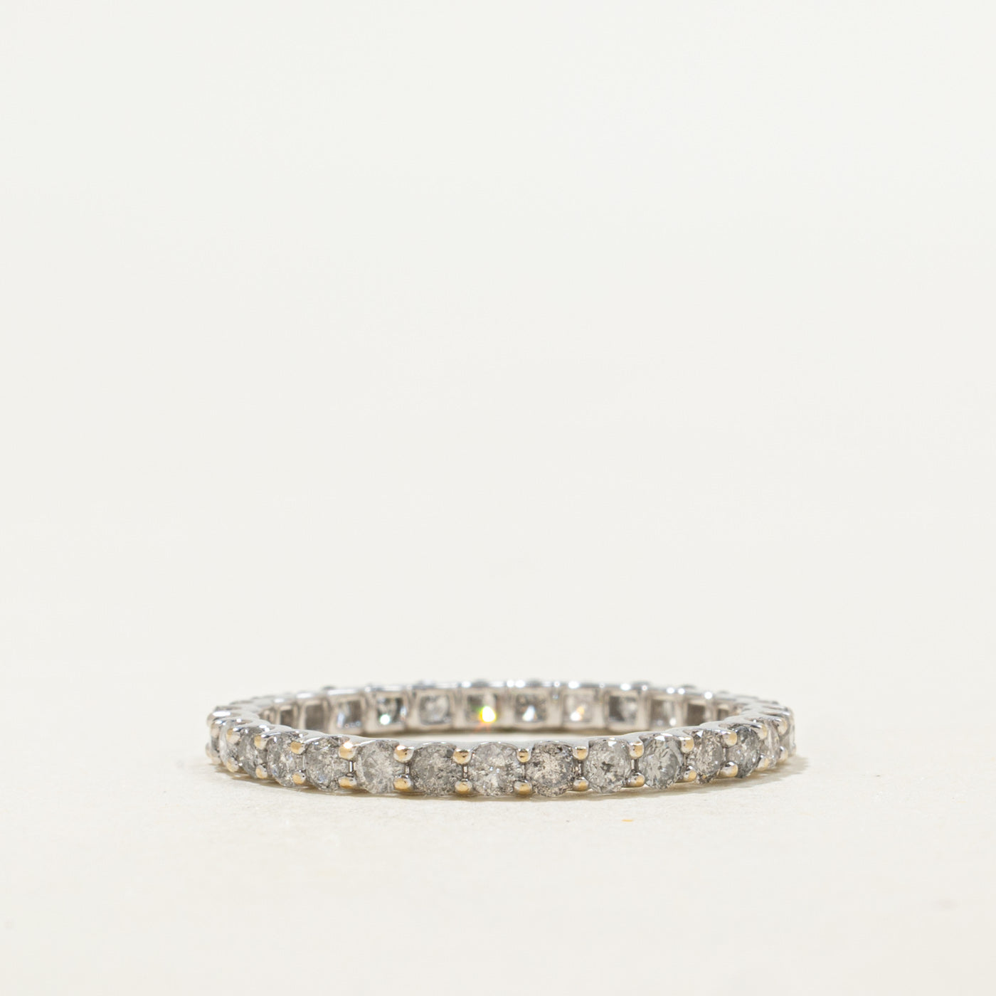 18K White Gold Eternity Diamond Band | 1.00ctw | 2.05mm | SZ 8.0