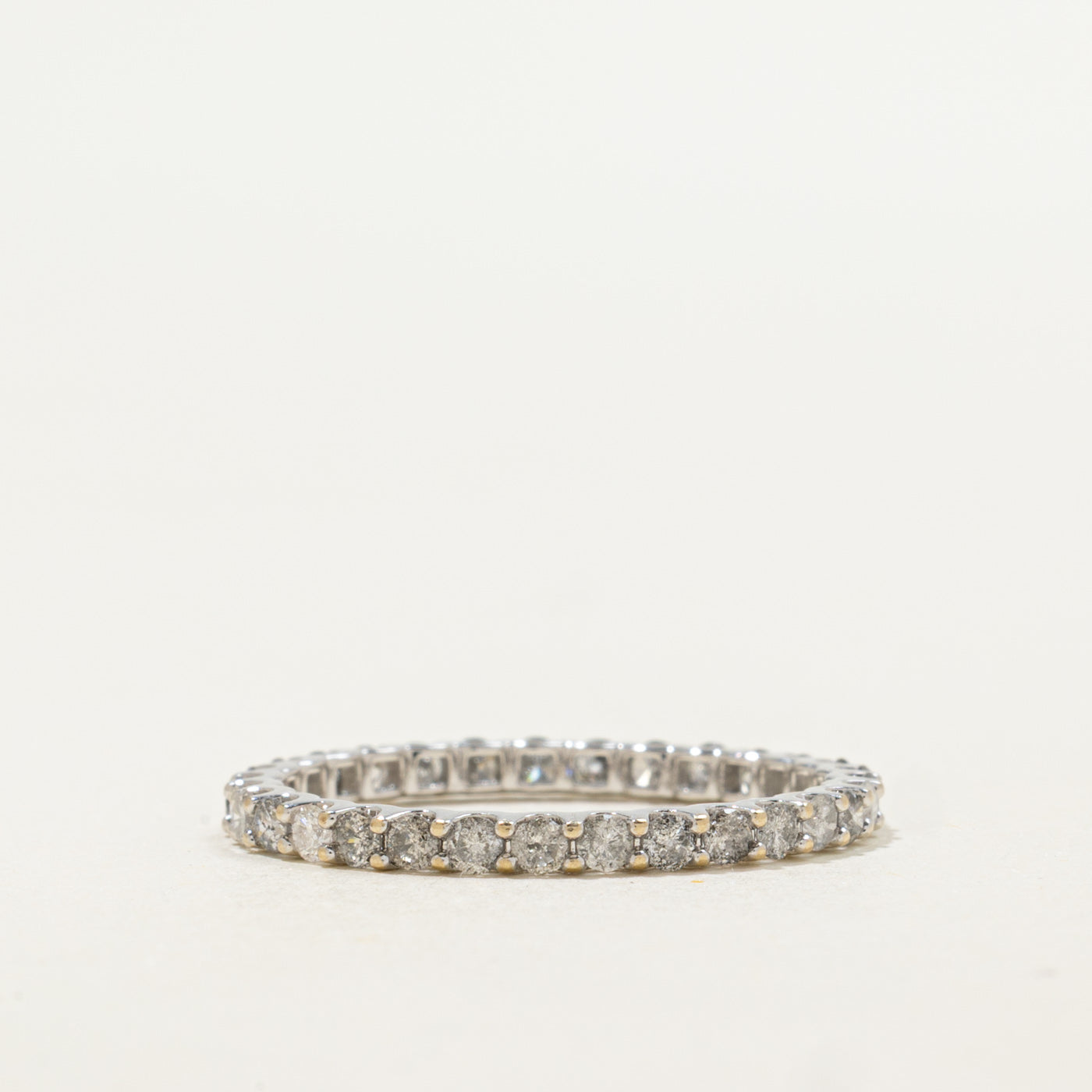 18K White Gold Eternity Diamond Band | 1.00ctw | 2.05mm | SZ 8.0