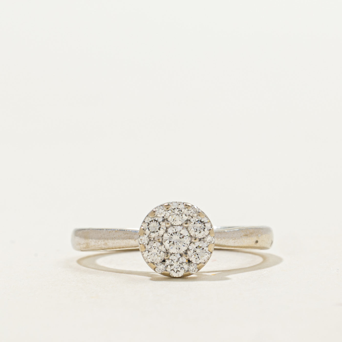 14K Diamond Round Cluster Ring | 0.33ctw | SZ 4.75