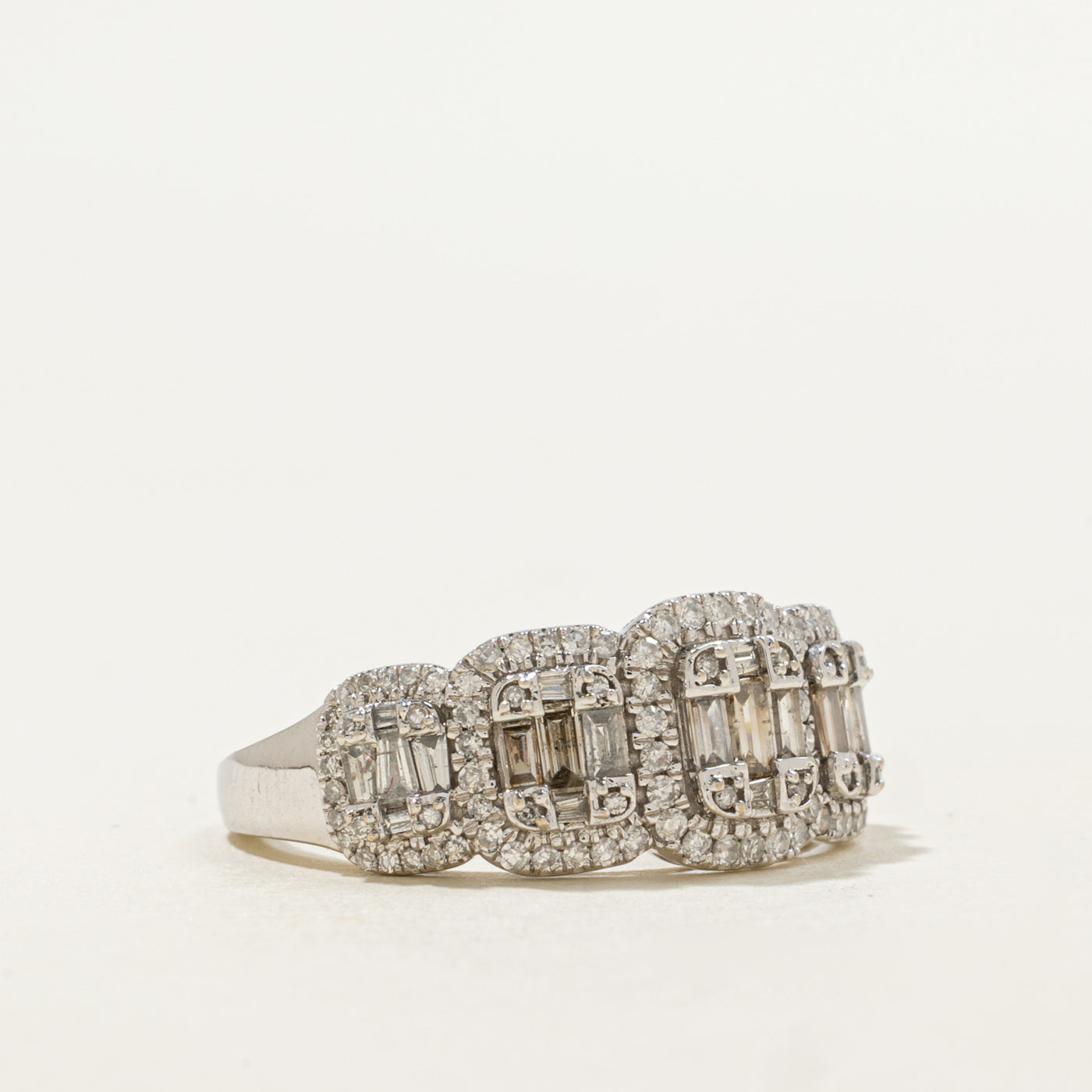 10K Diamond Multi Cluster Ring | 0.80ctw | SZ 7.25