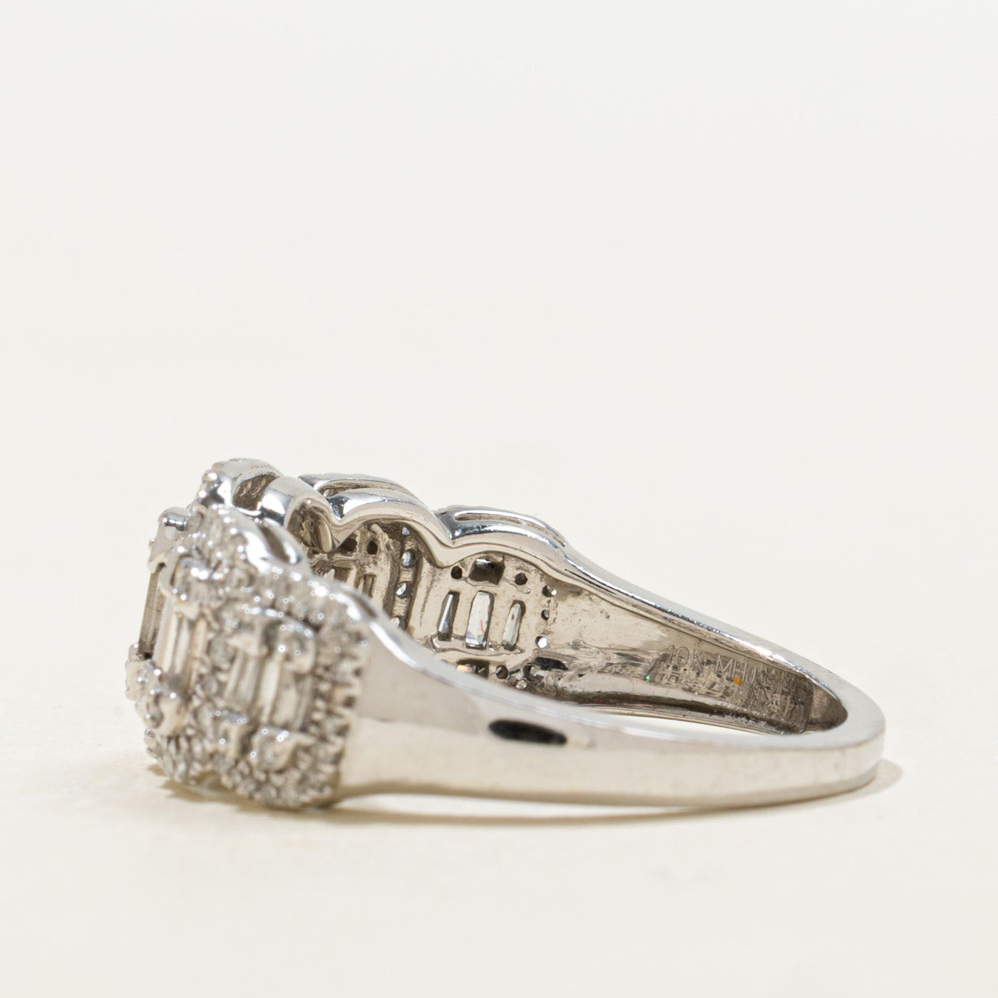 10K Diamond Multi Cluster Ring | 0.80ctw | SZ 7.25