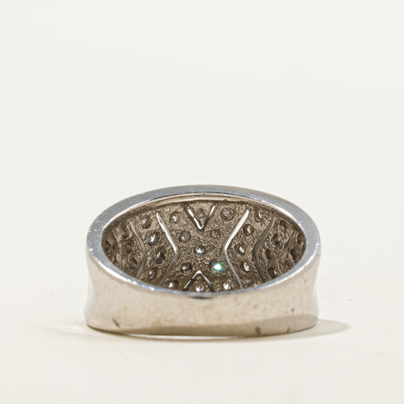 14K Diamond X Pattern Band | 0.43ctw | SZ 6.25