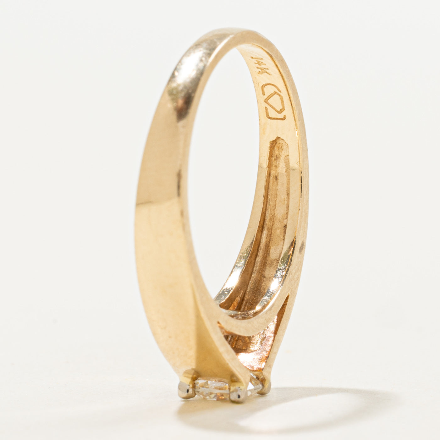 14K Solitaire Diamond Ring | 0.39ct SI1/SI2 H/I | SZ 7.0