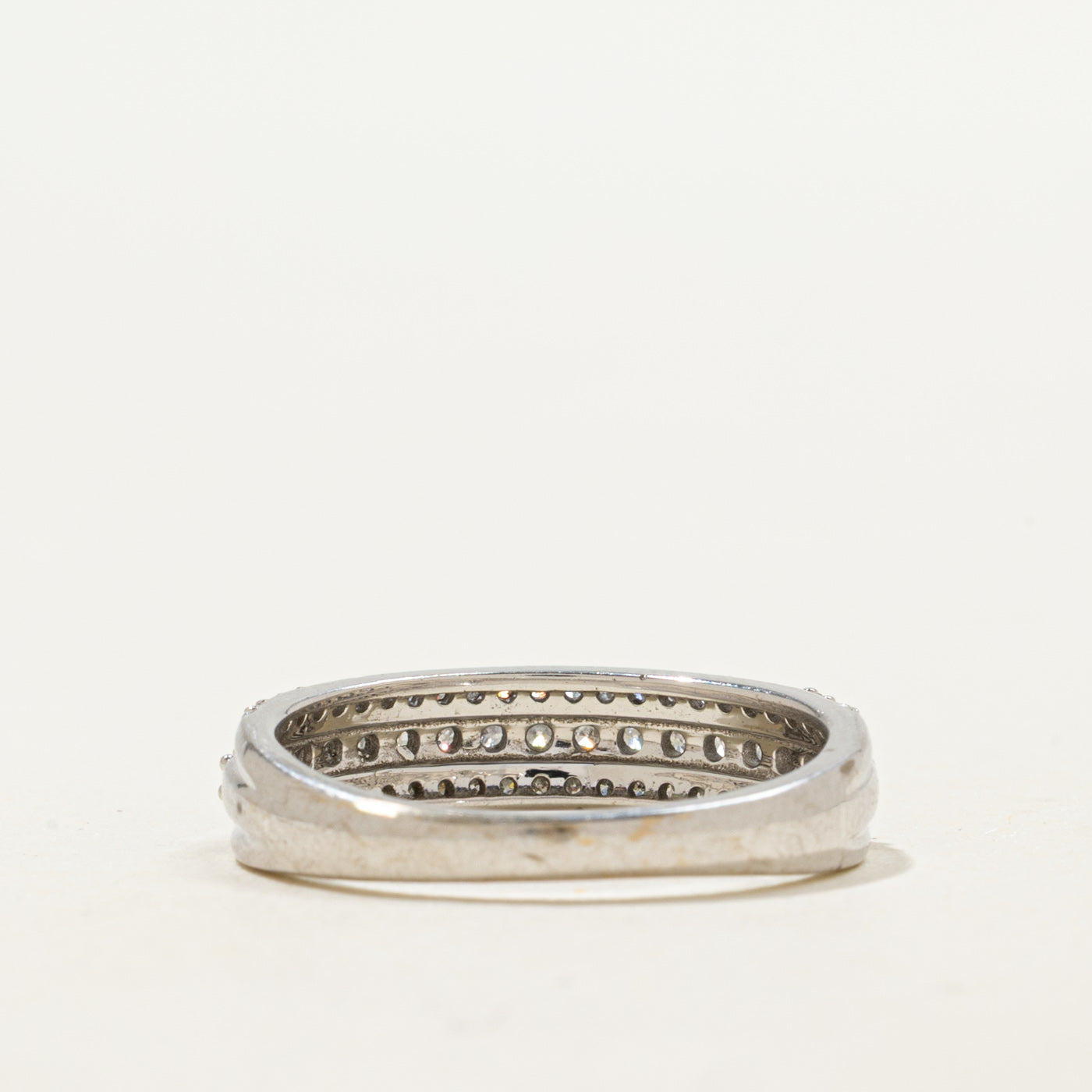 10K Triple Row Semi Eternity Diamond Band | 0.40ctw | SZ 7.0