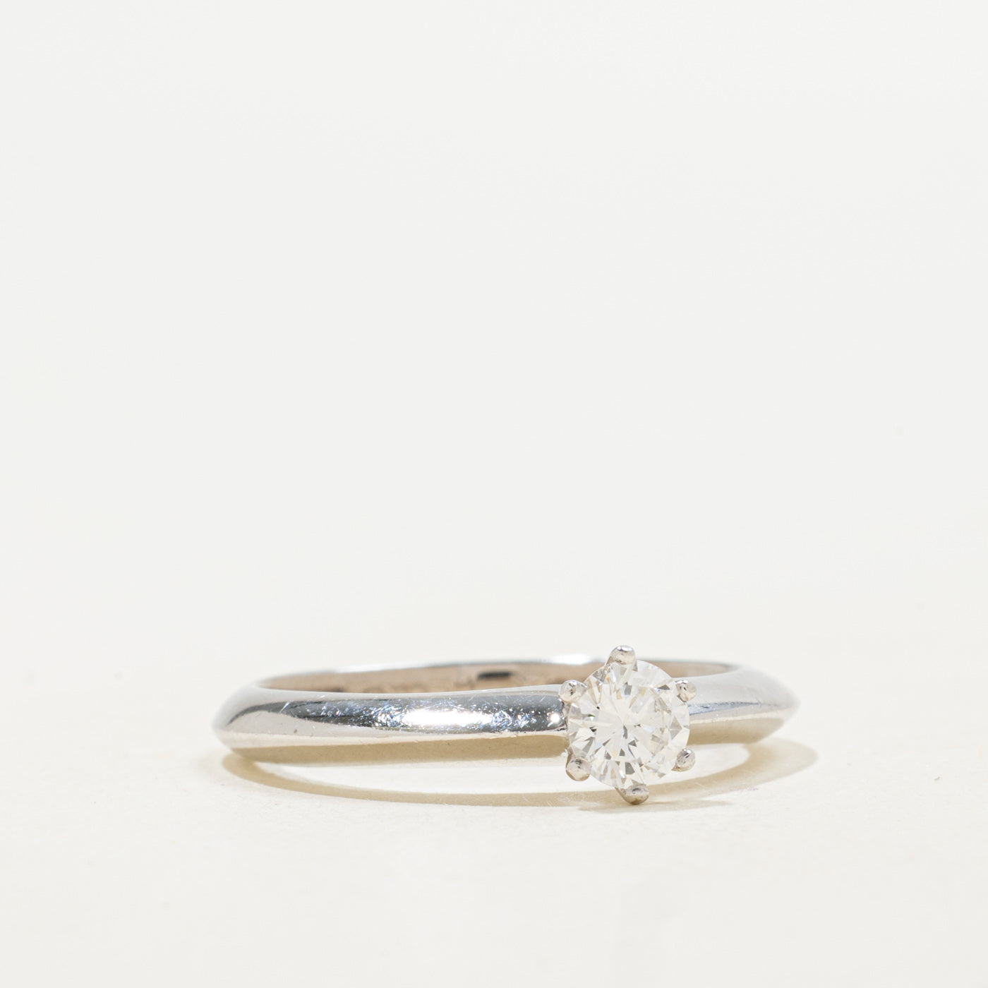 18K White Gold Diamond Knife Edge Ring | 0.33ct | SZ 7.0