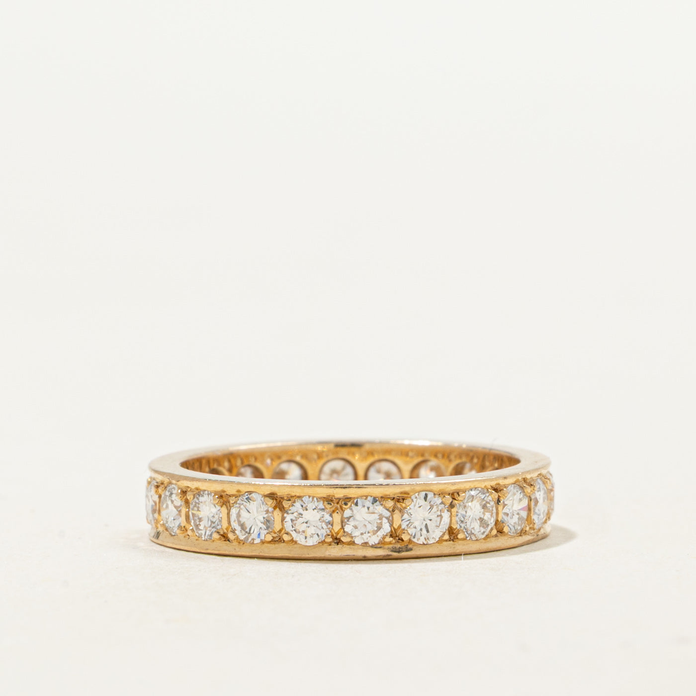 14K Eternity Diamond Band | 1.25ctw | 3.50mm | SZ 5.25