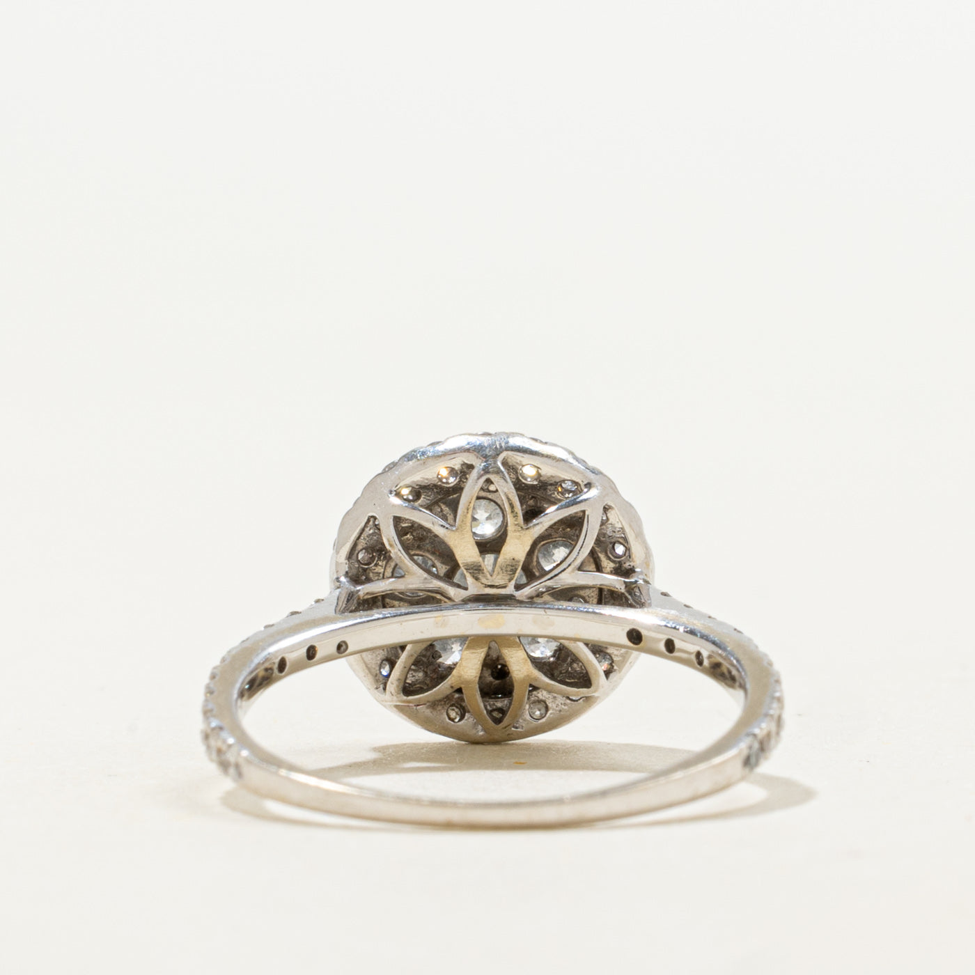 Bague halo en diamants 14 carats | 1,00 ct | Taille 5,75