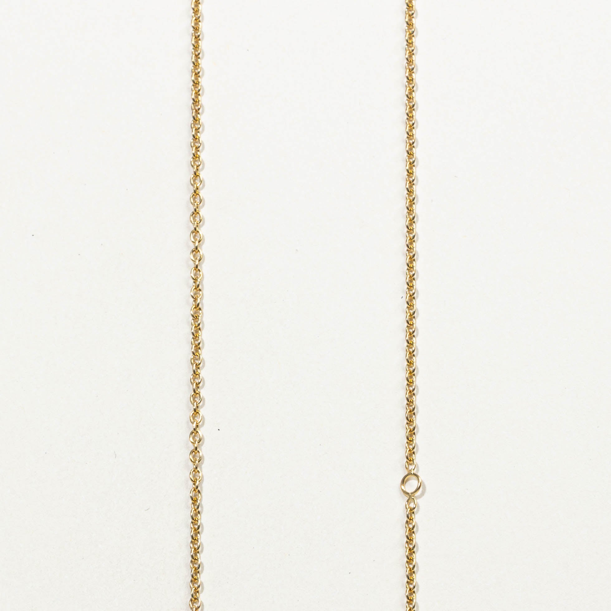 14k Diamond "Love" Pendant Necklace | 0.02ctw | 19"
