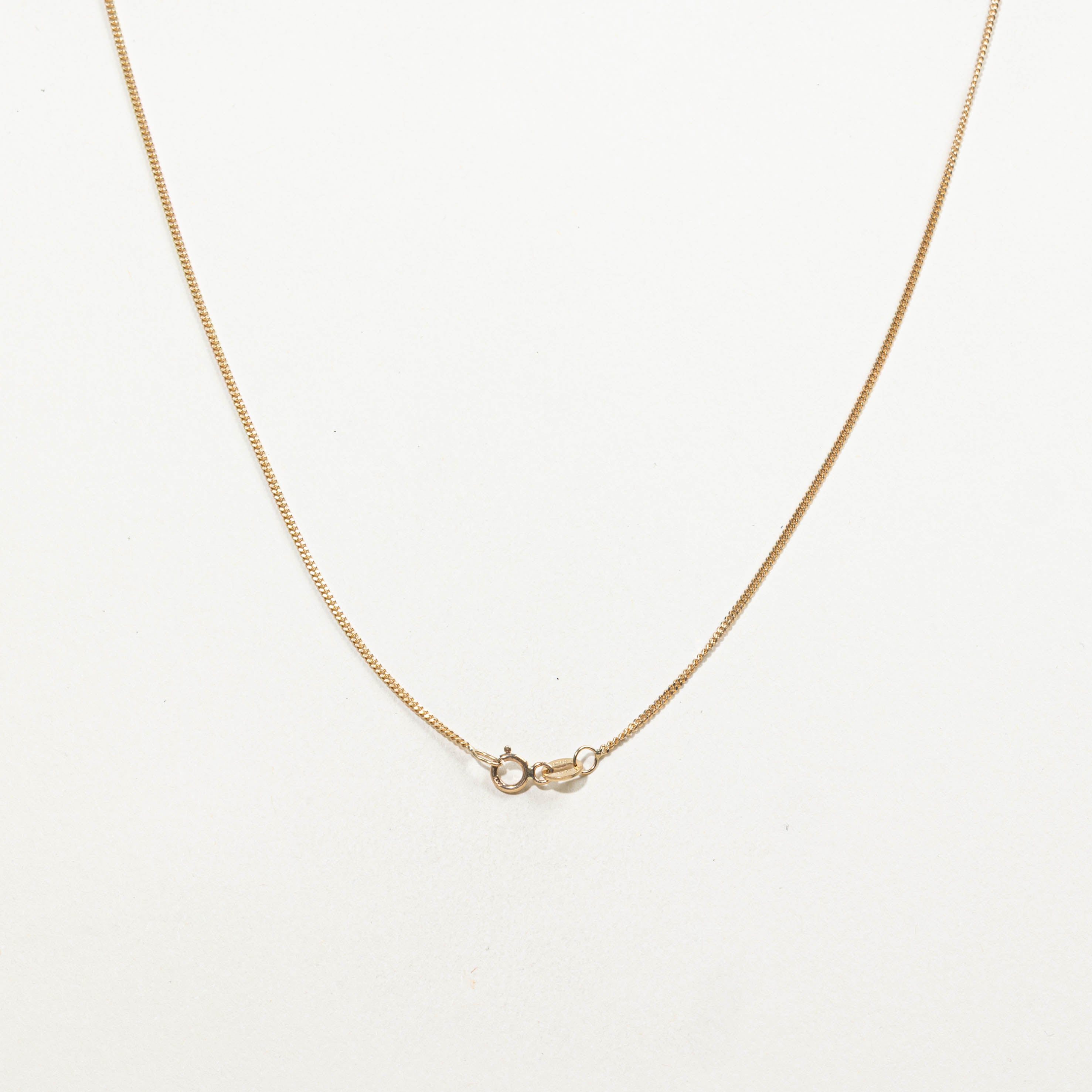 10k Diamond Milgrain Cross Pendant Necklace | 0.13ctw | 16"