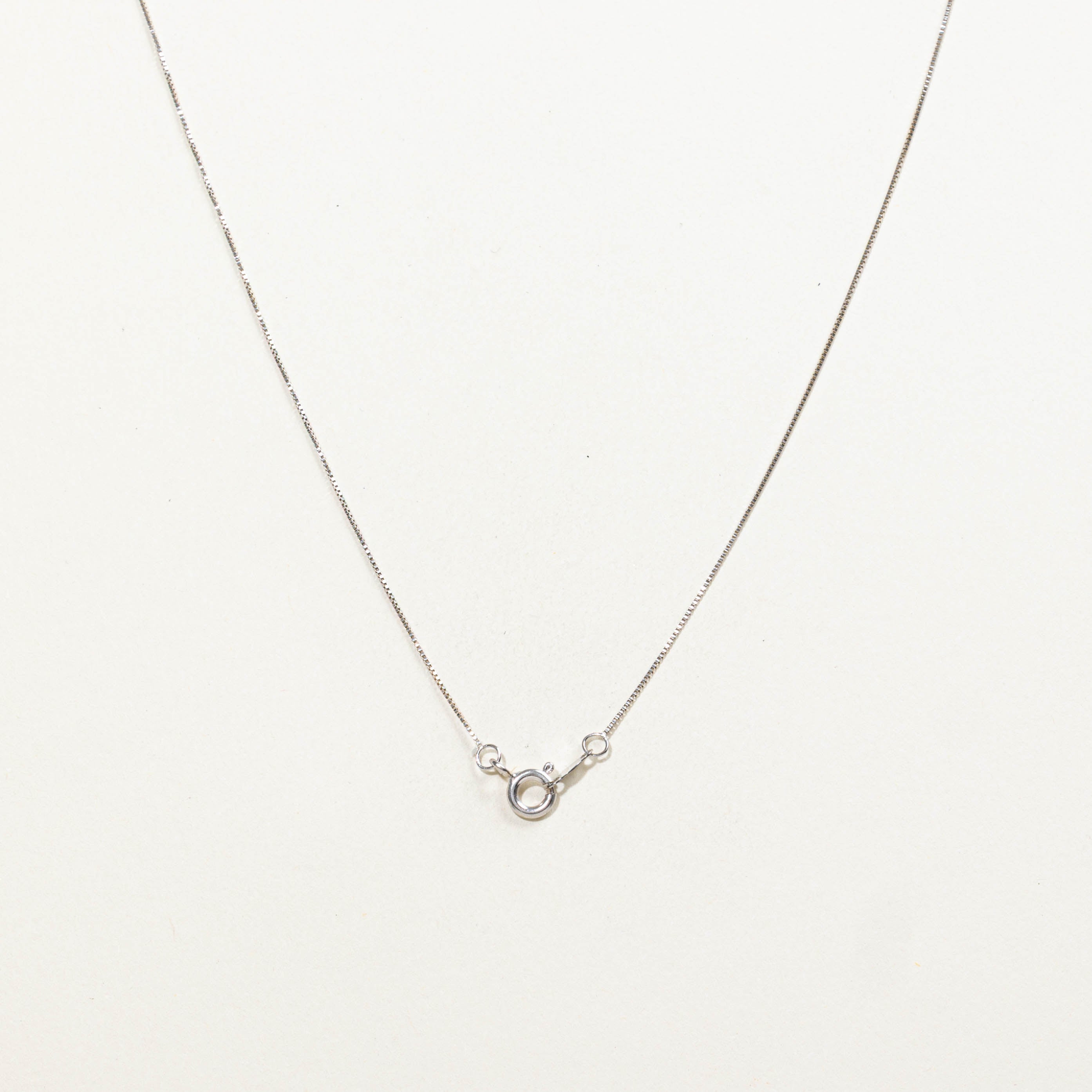 18k Solitaire Princess Cut Diamond Pendant Necklace | 0.25ct | 20"