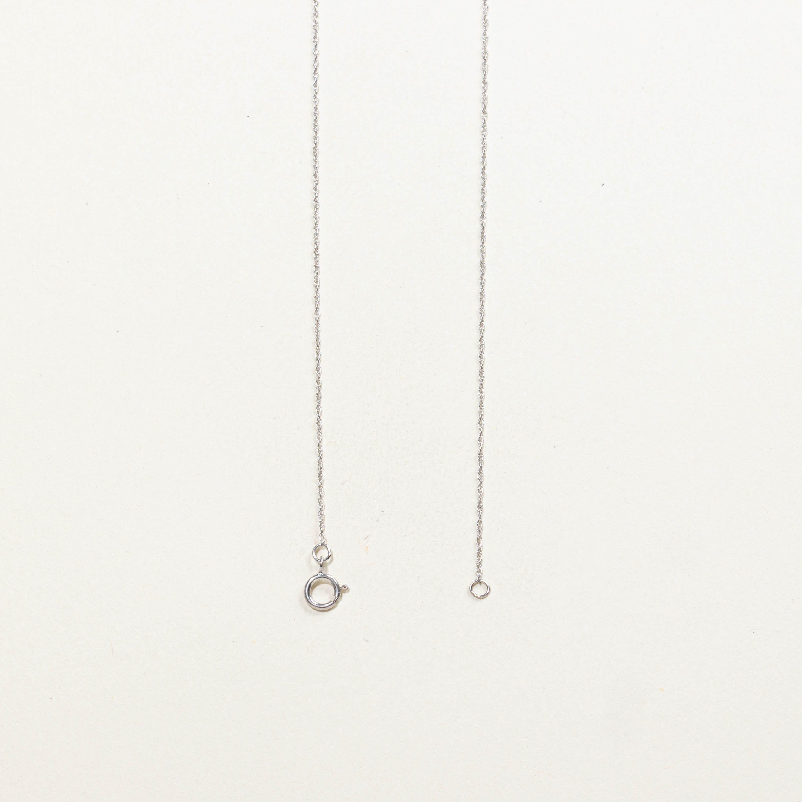 10k Solitaire Diamond Pendant Necklace | 0.10ctw | 18"