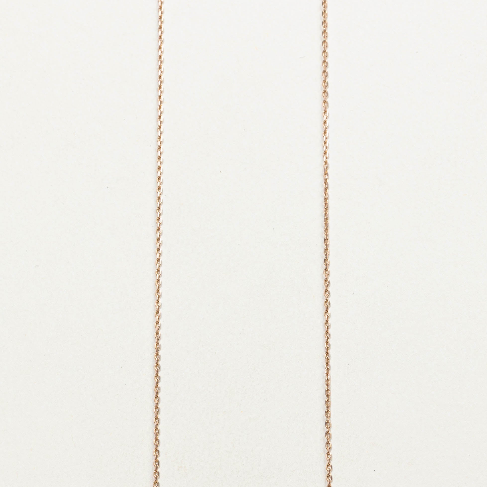 14k Rose Gold Diamond Geometric Pendant Necklace | 0.02ctw | 18"
