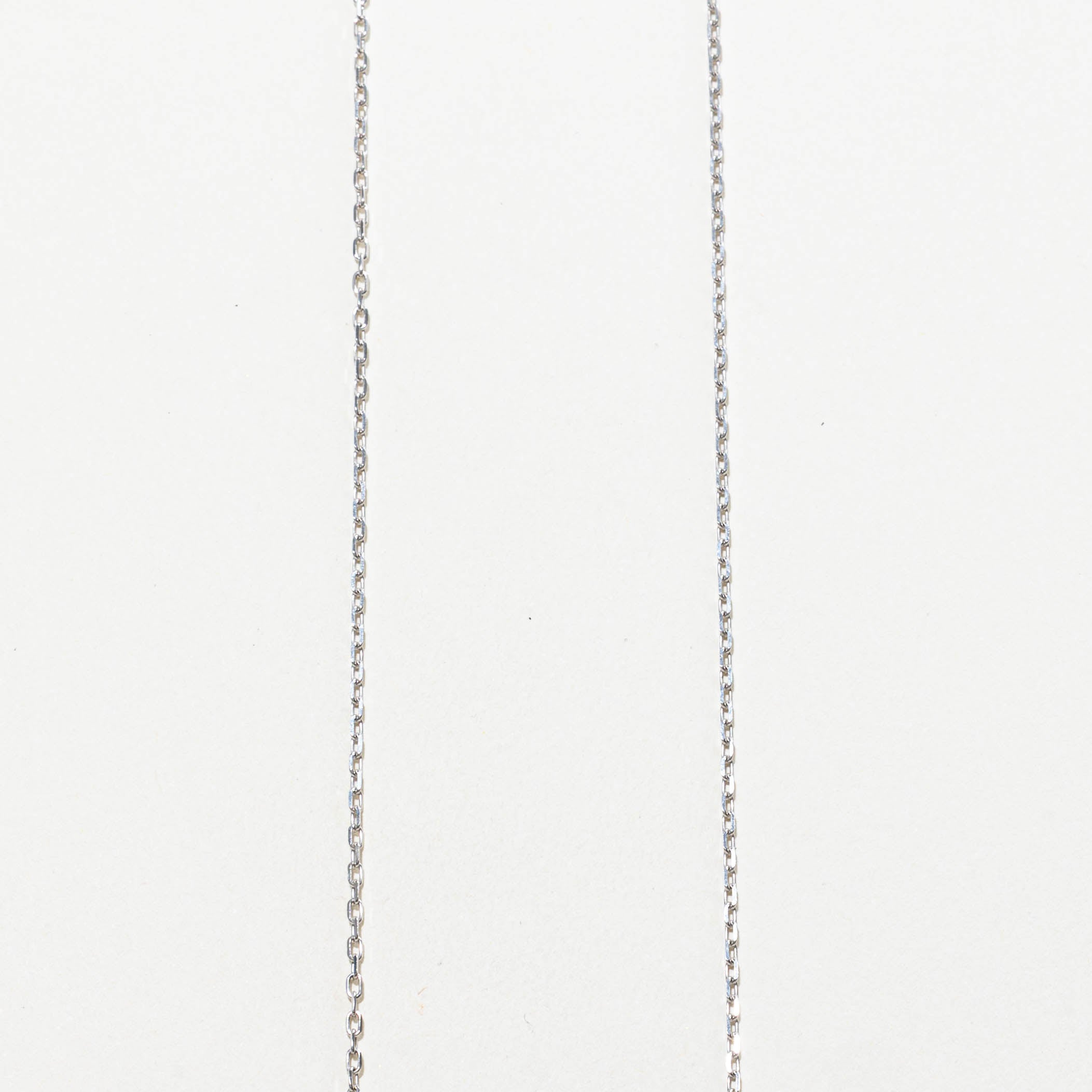 10k Diamond Bar Bypass Pendant Necklace | 0.10ctw | 18"