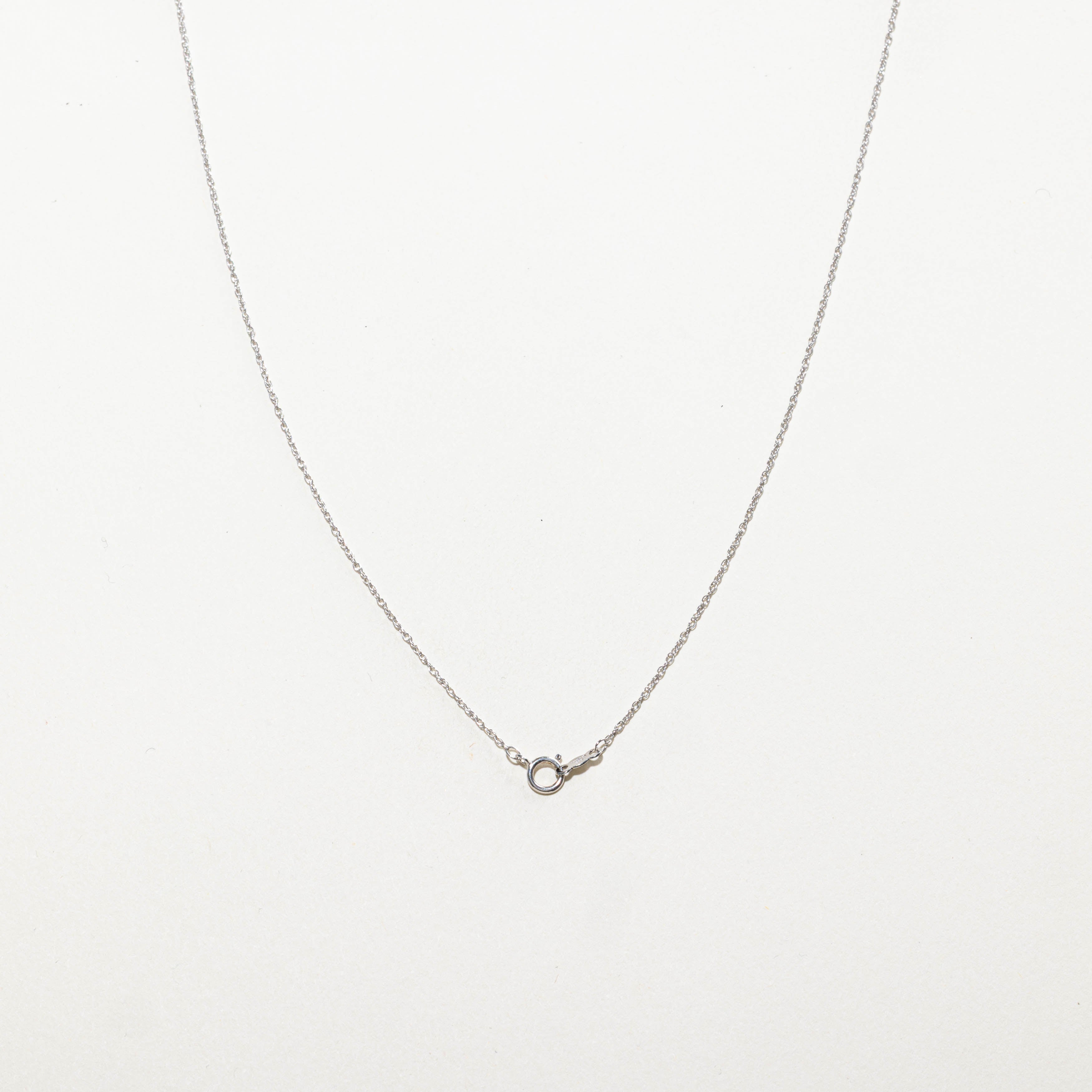 Diamond Halo Pendant Necklace | 0.06ctw | 17"