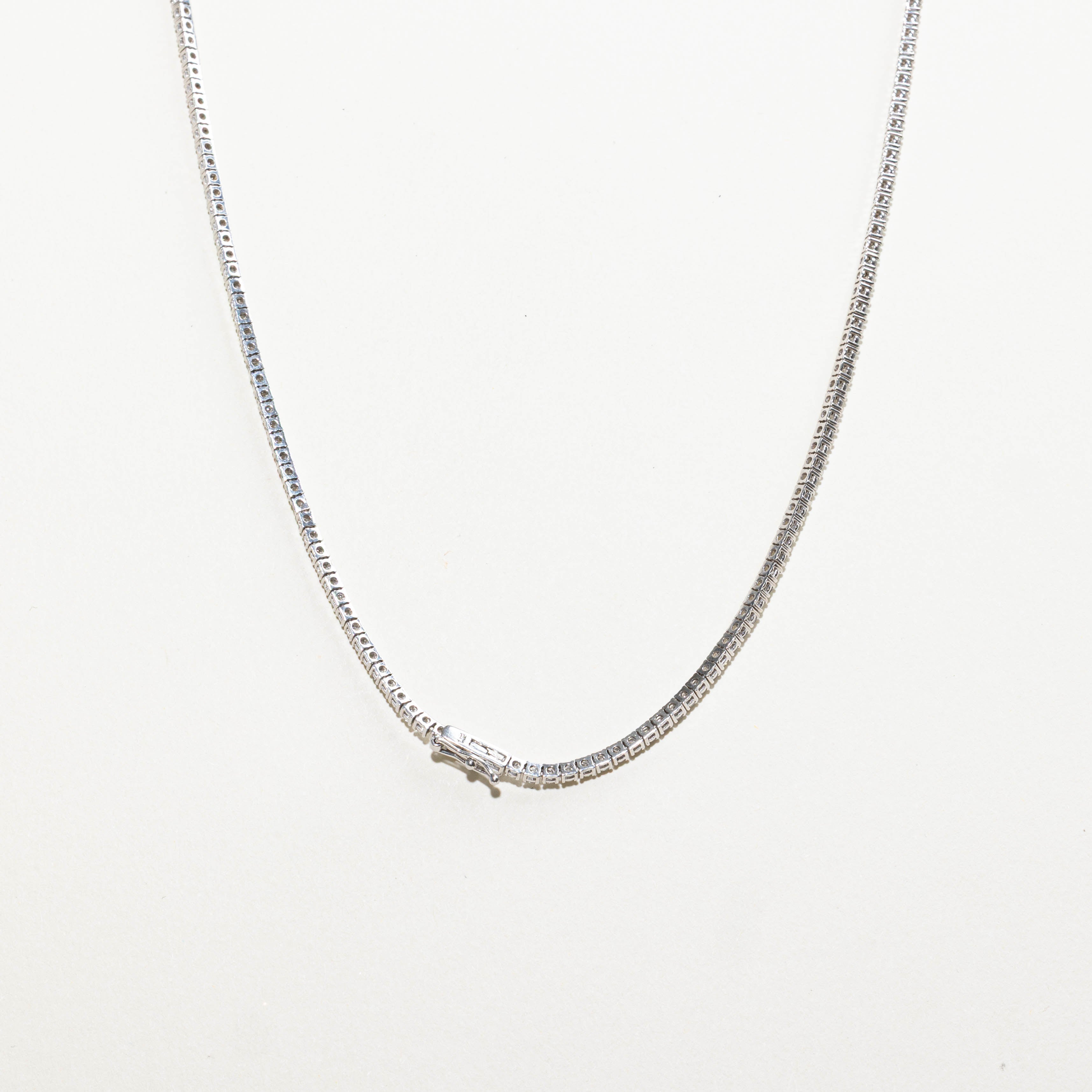 14k Diamond Tennis Necklace | 10.00ctw | 32"