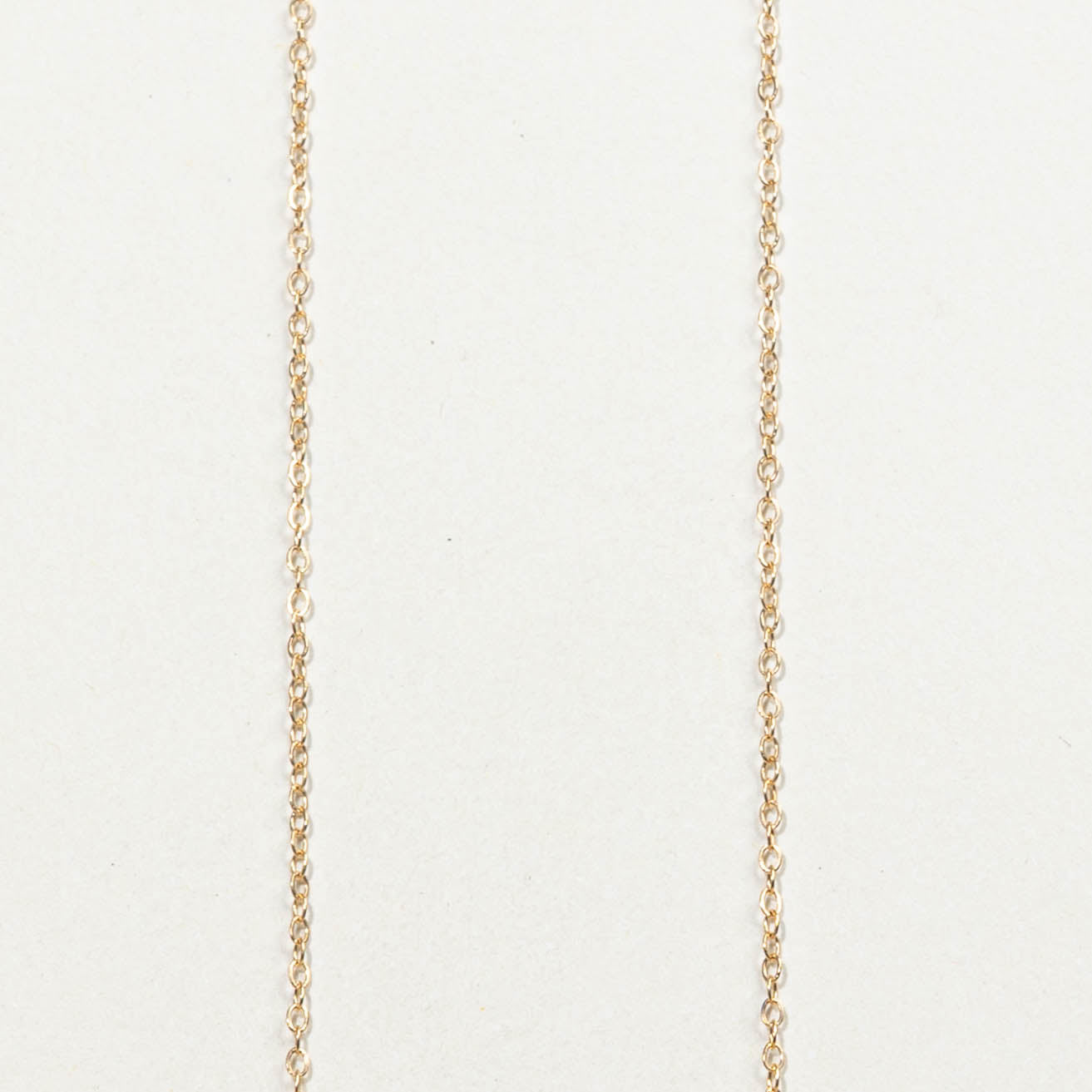 14k Diamond Triangle Pendant Necklace | 0.12ctw | 17"