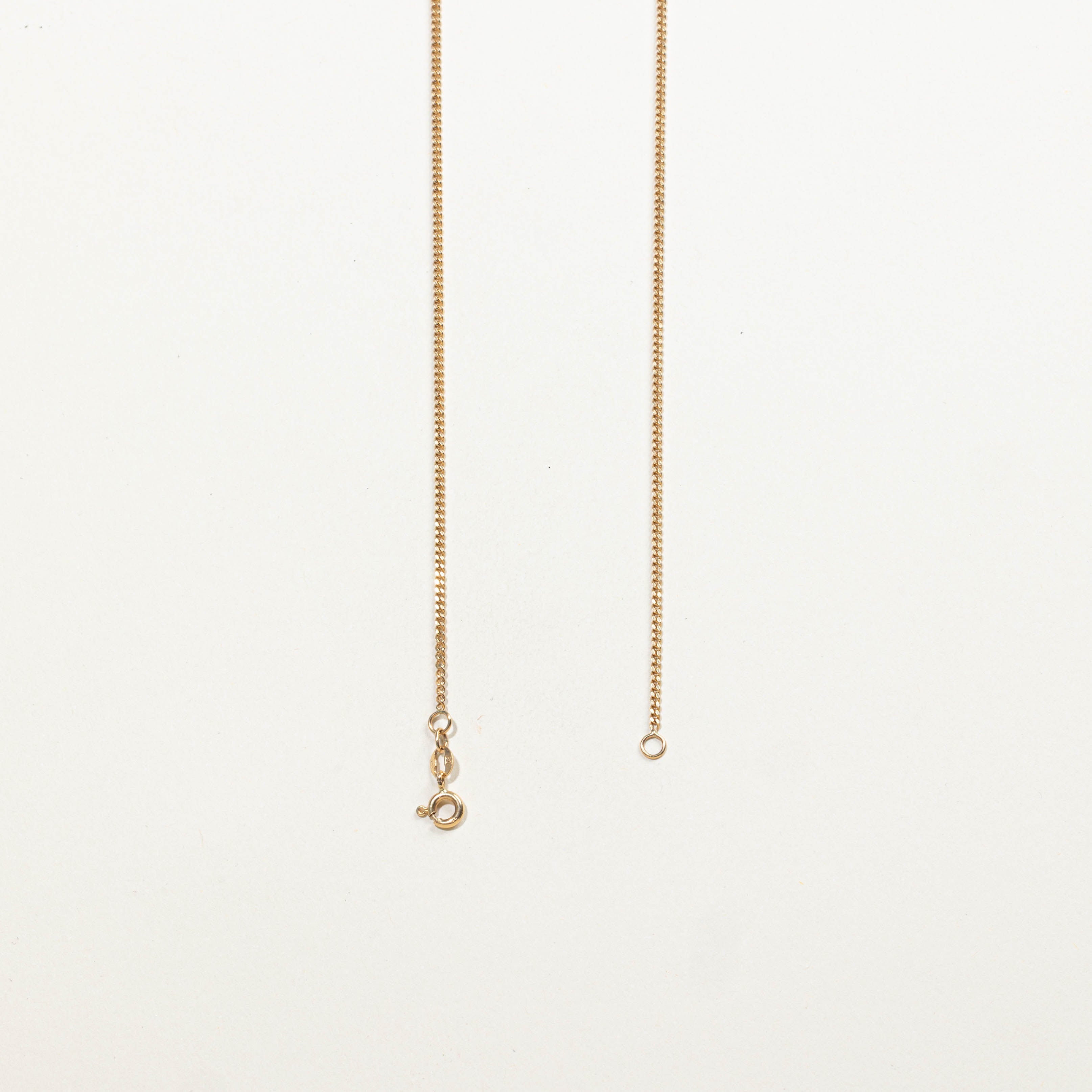 14k Diamond Bar Drop Pendant Necklace | 0.27ct | 20"