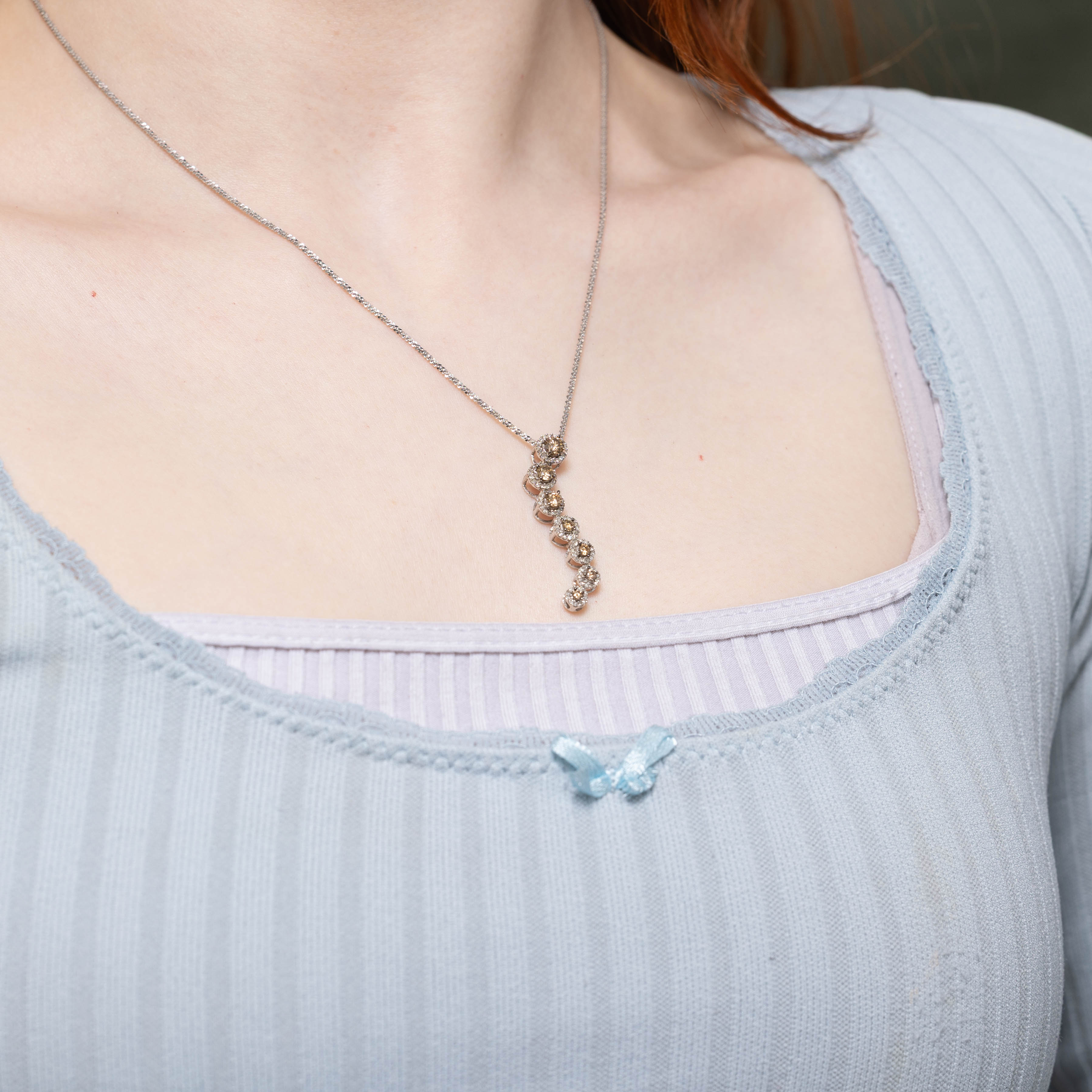10k Diamond Journey Necklace | 1.08ctw | 18"