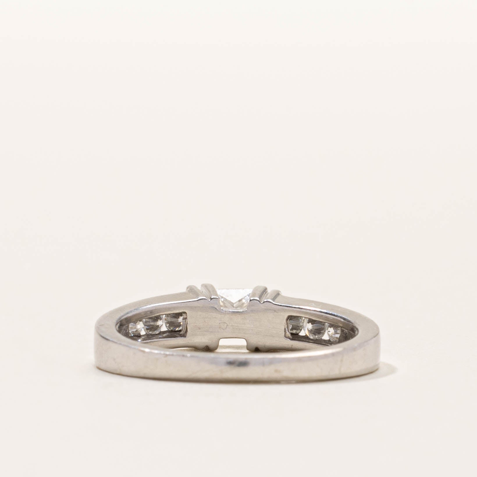 14k Channel Set Princess Cut Diamond Ring | 0.50ctw | SZ 6.5