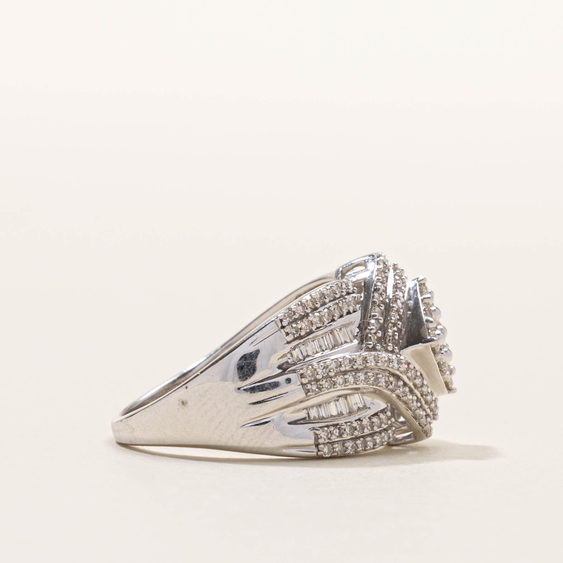 10k Multi Cut Diamond Cluster Ring | 0.45ctw | SZ 7