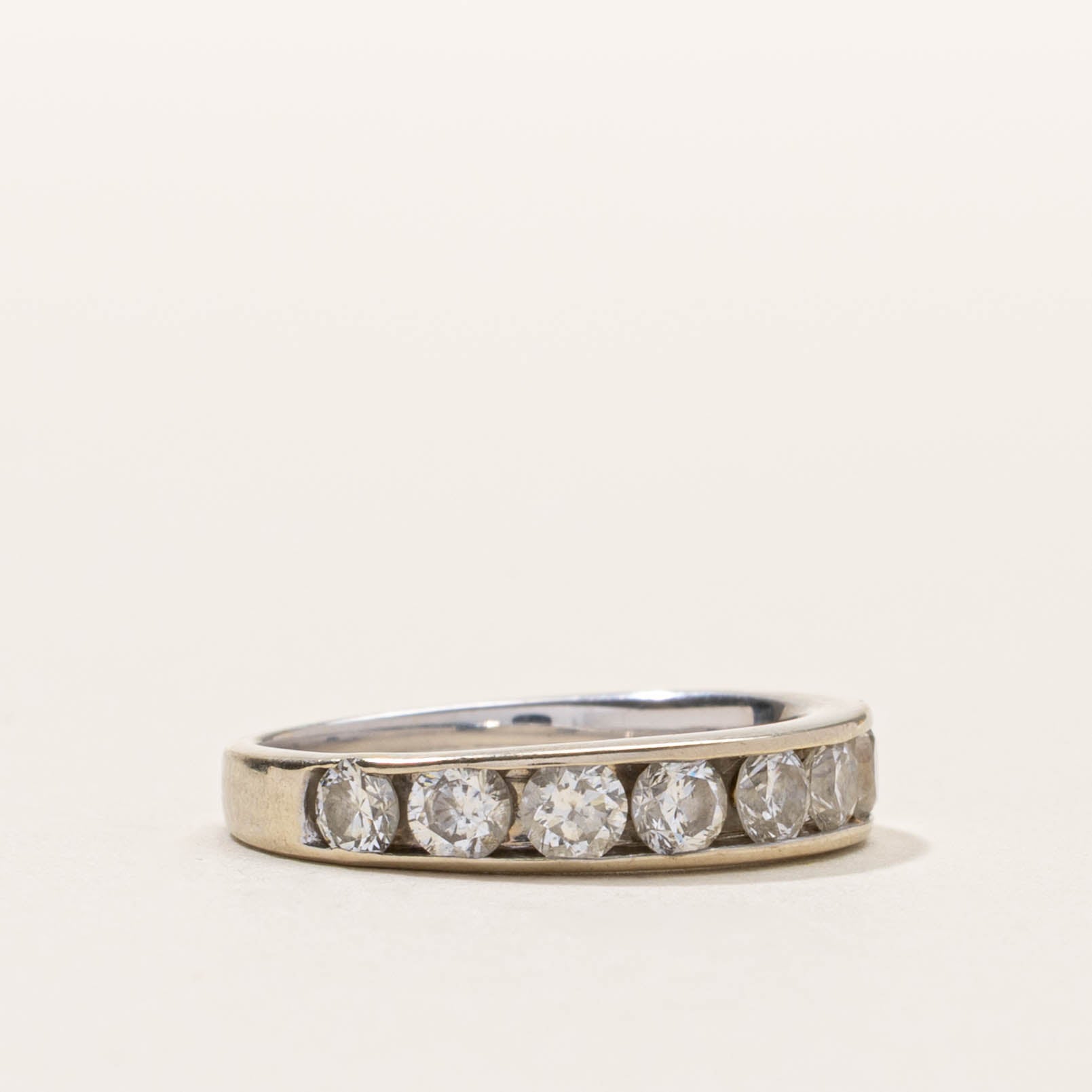14k Channel Set Semi Eternity Diamond Band | 1.00ctw | SZ 5