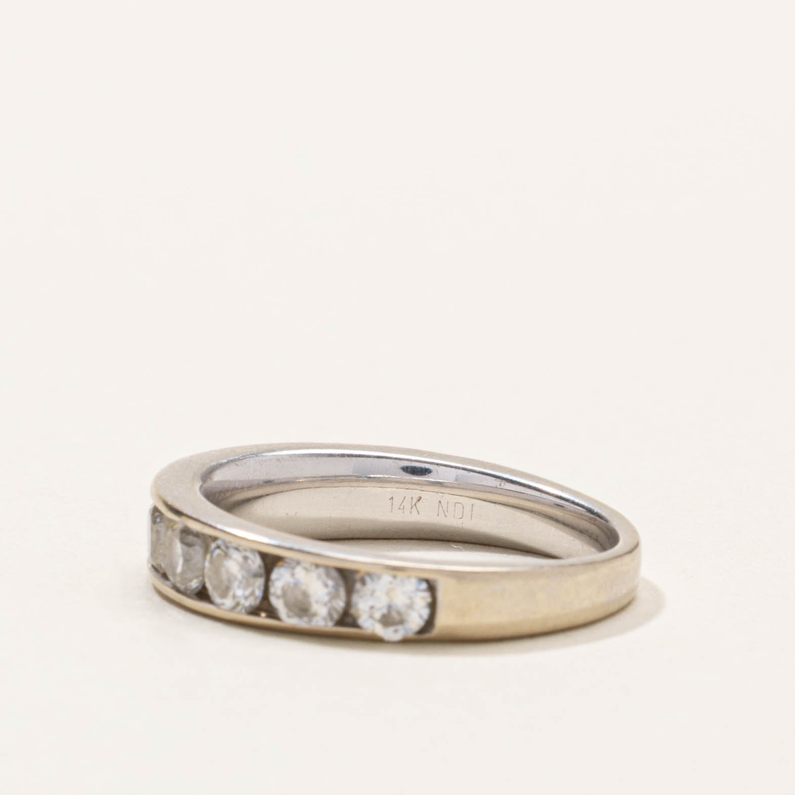 14k Channel Set Semi Eternity Diamond Band | 1.00ctw | SZ 5