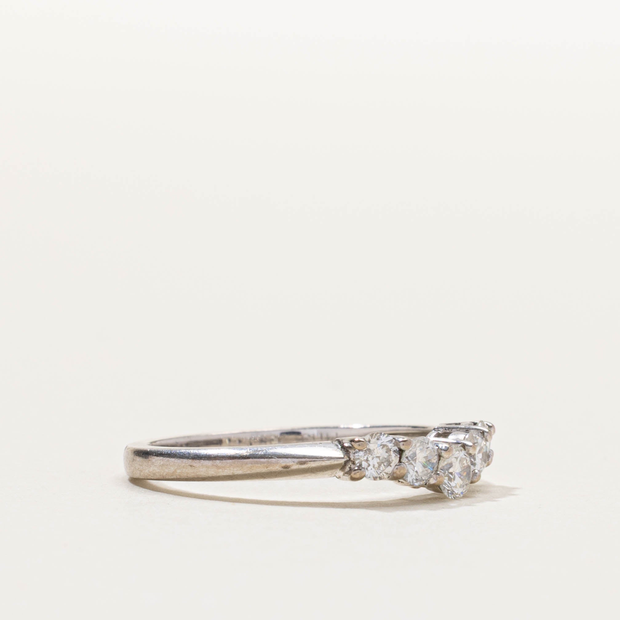 18k Five Stone Diamond Contour Ring | 0.50ctw | SZ 7.25