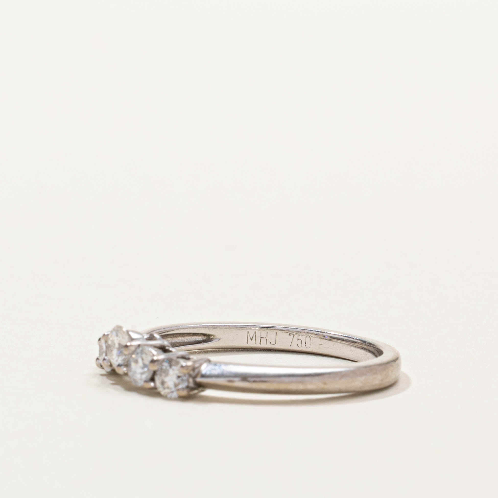 18k Five Stone Diamond Contour Ring | 0.50ctw | SZ 7.25