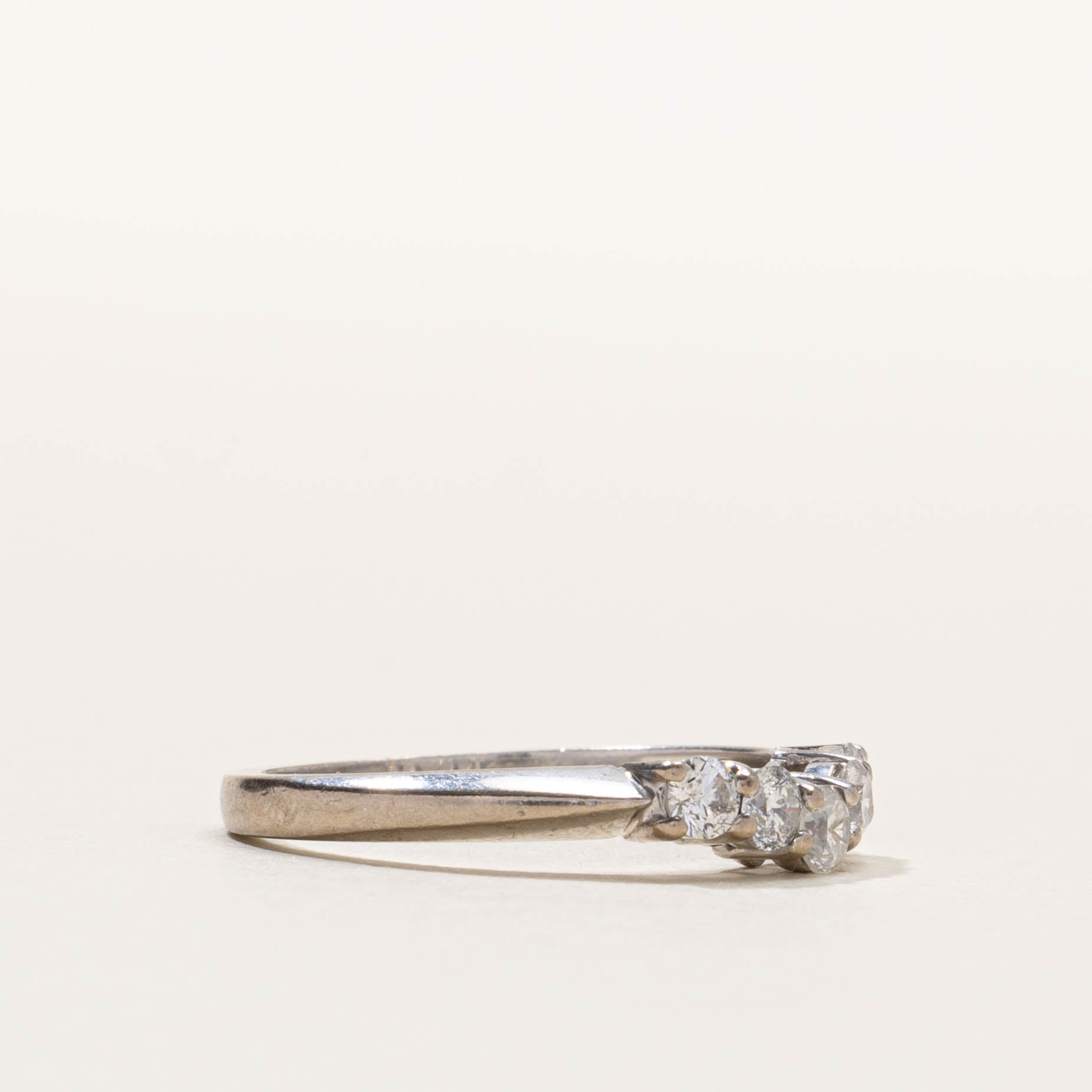 18k Five Stone Diamond Contour Ring | 0.44ctw | SZ 7.25