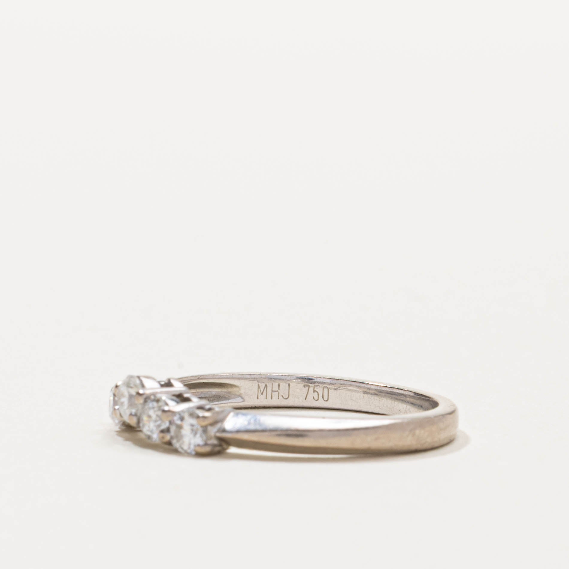 18k Five Stone Diamond Contour Ring | 0.44ctw | SZ 7.25